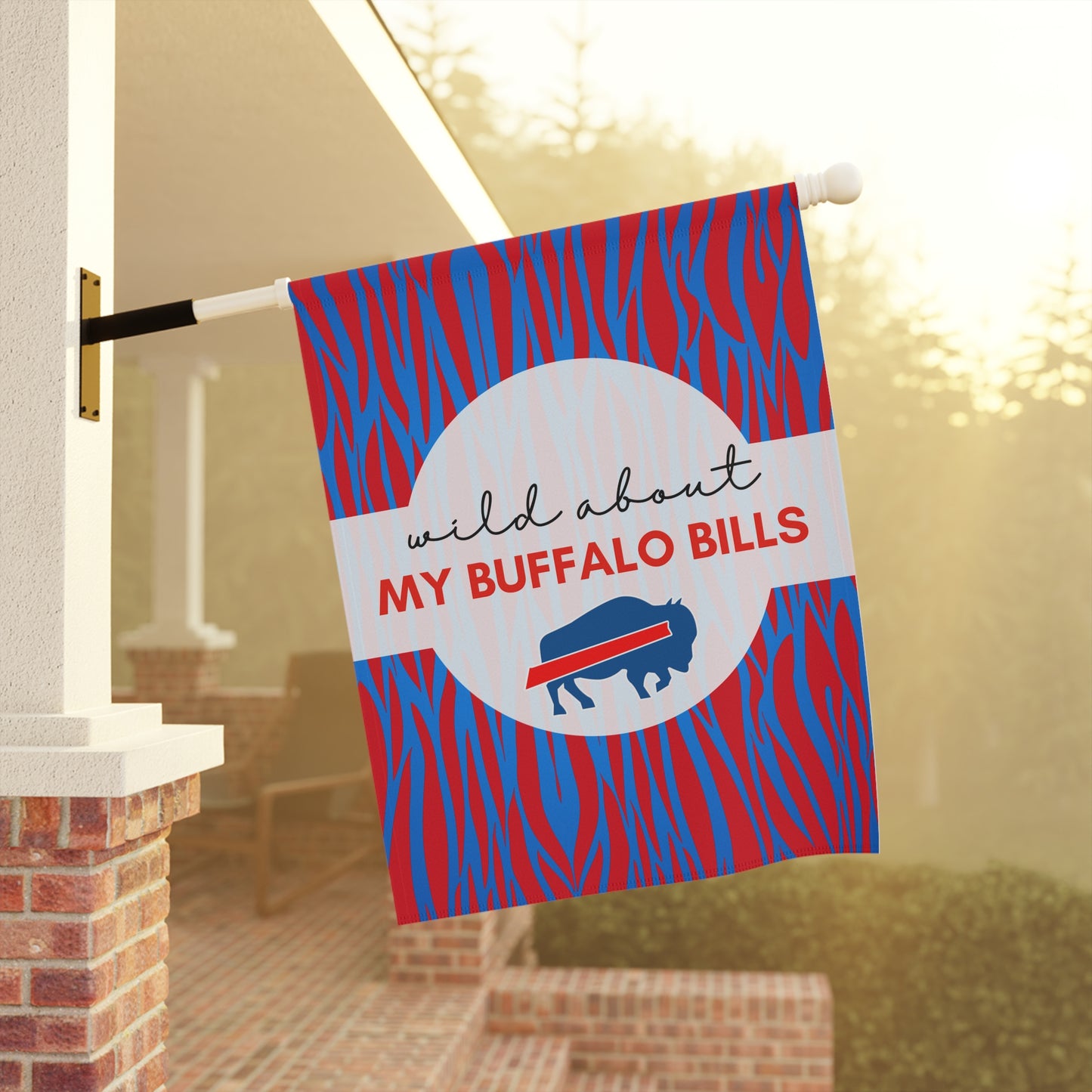 Wild About Buffalo Garden Flags Design #7