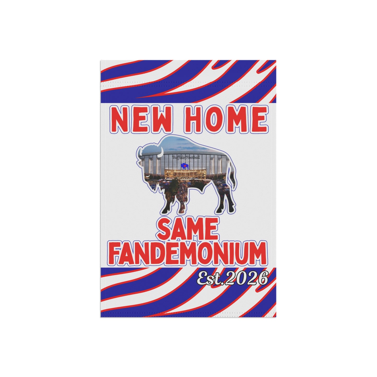 New Football Home 2026 Animal Striped Garden Flags