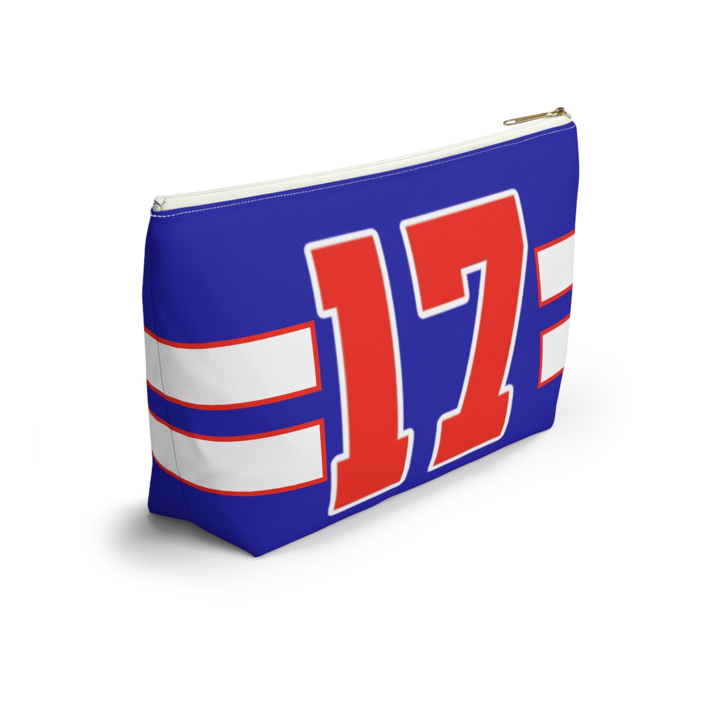 #17 Buffalo Bills Retro Accessory Pouch w T-bottom