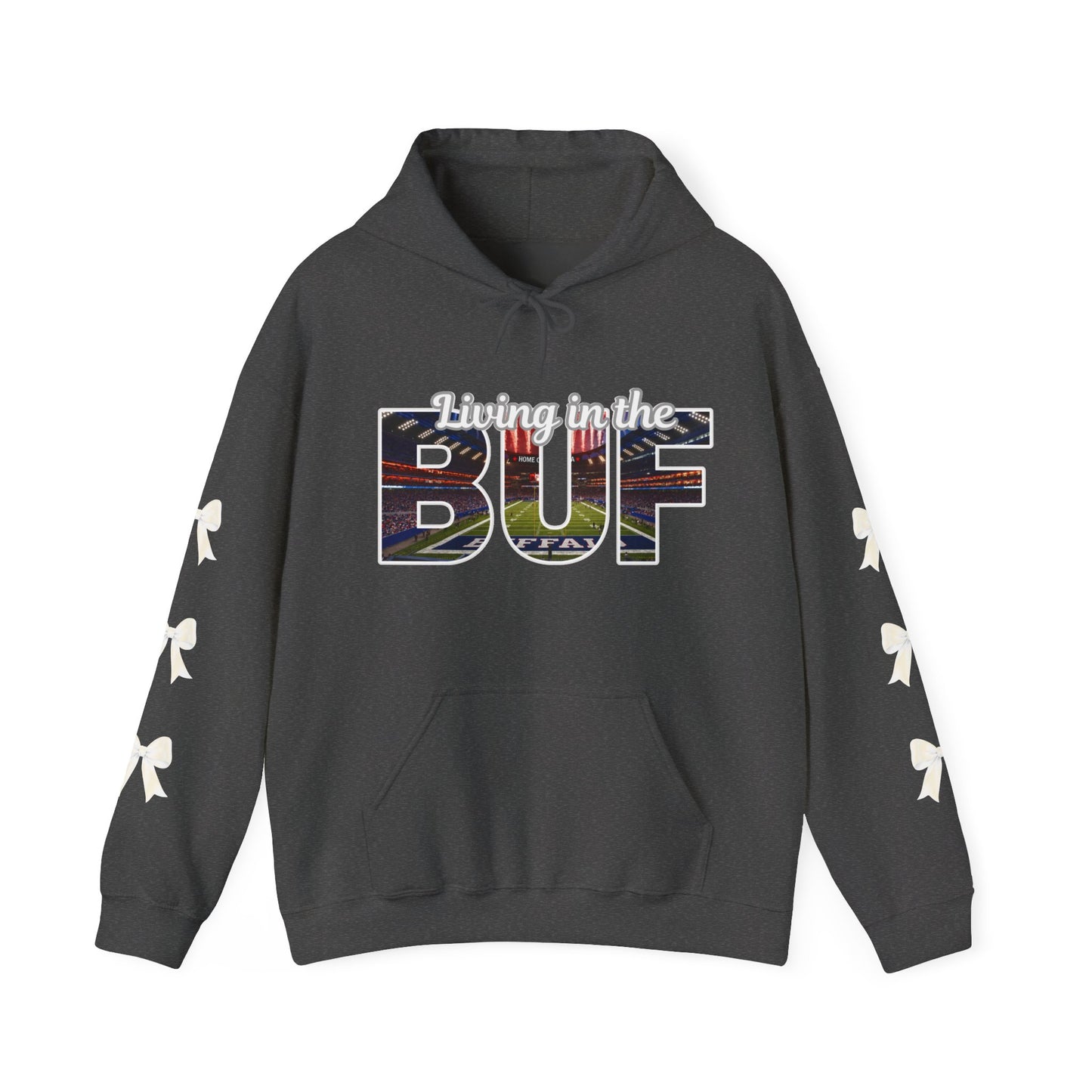 BUF Buffalo Bills Stadium Unisex Heavy Blend™ Hooded Sweatshirt