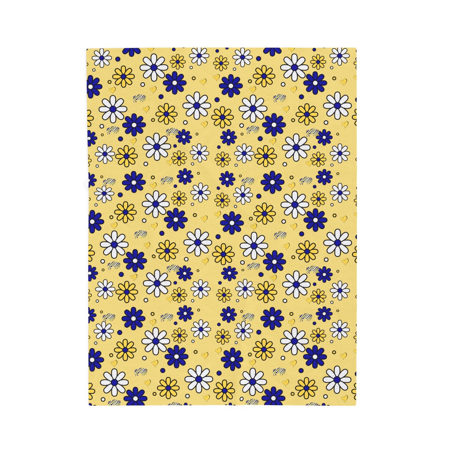 Buffalo Sabres Flower Power Velveteen Plush Blanket