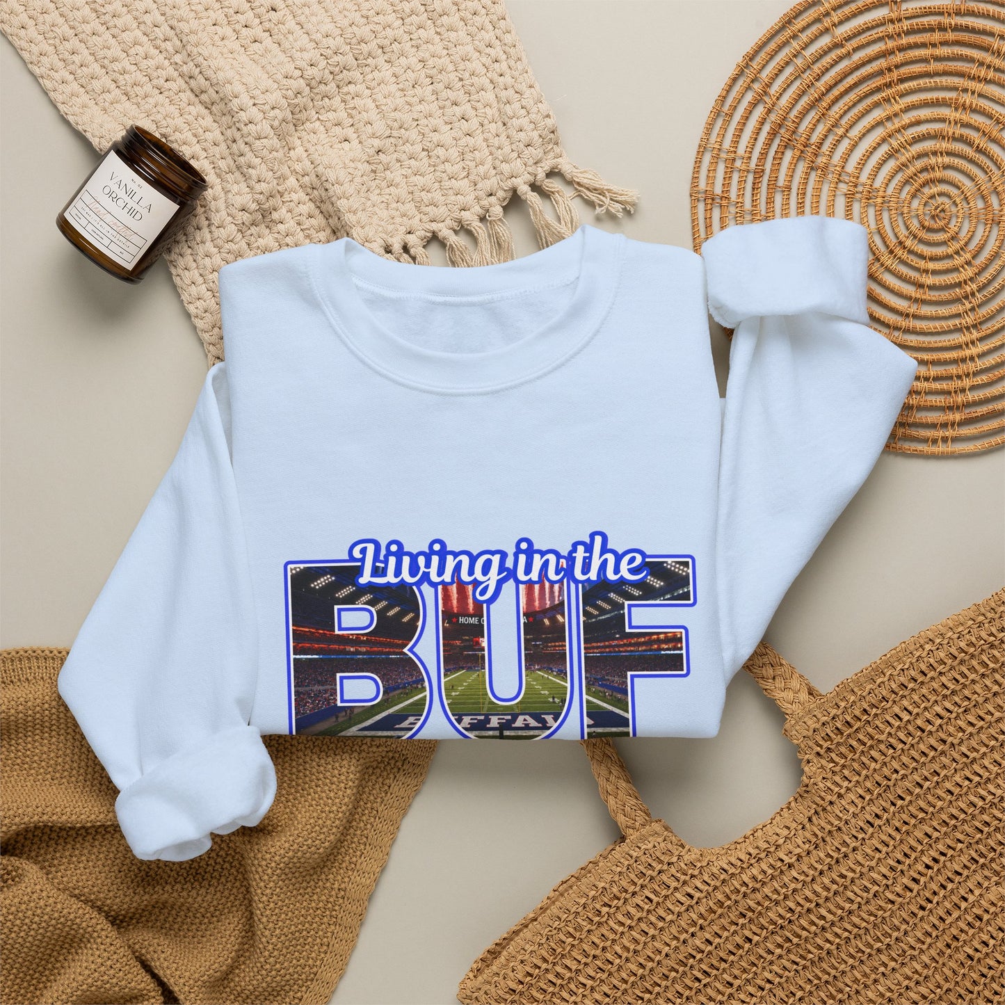 BUF New Stadium Unisex Heavy Blend™ Crewneck Sweatshirt