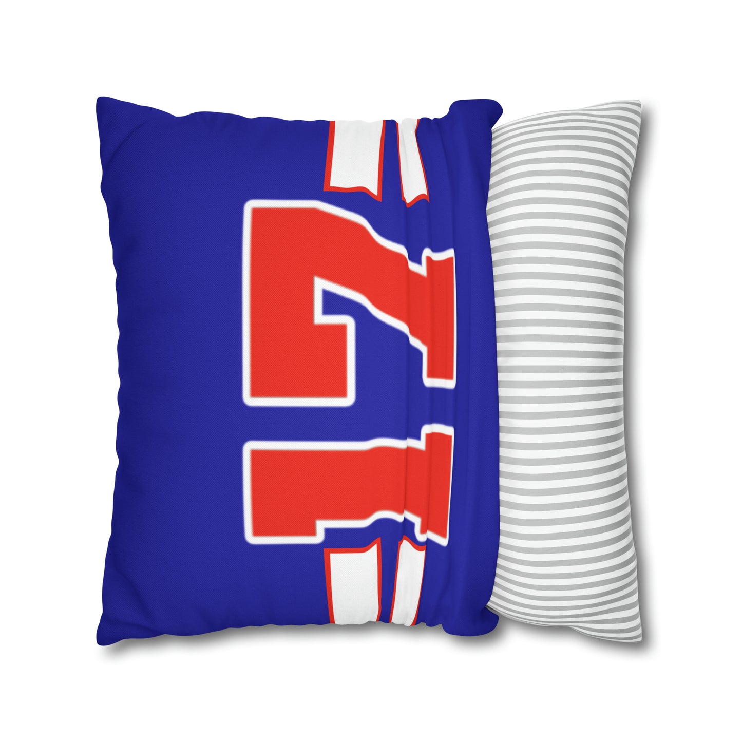 #17 Buffalo Bills Fan Spun Polyester Square Pillow Case