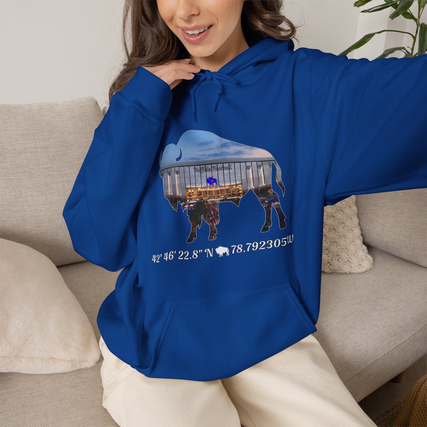 Welcome to Buffalo Football's New Stadium Unisex Heavy Blend™ Hooded Sweatshirt