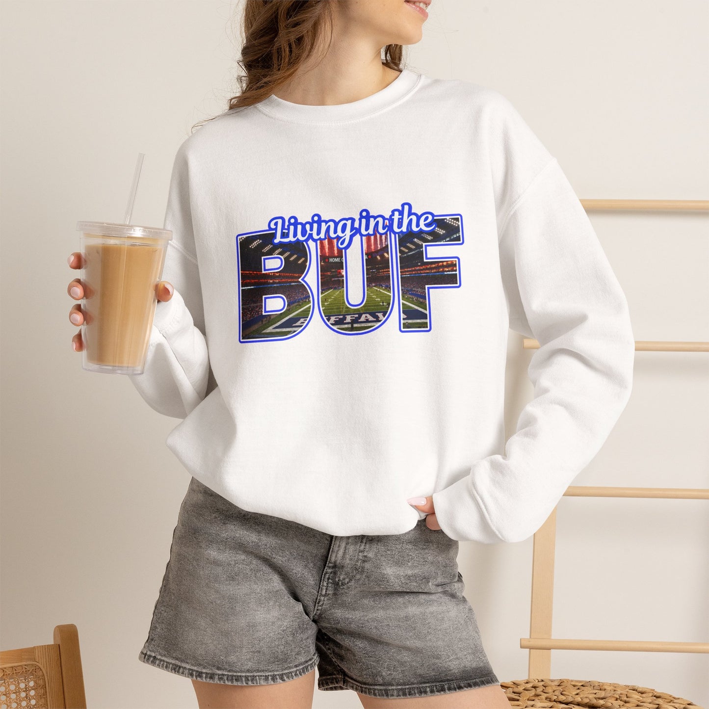 BUF New Stadium Unisex Heavy Blend™ Crewneck Sweatshirt