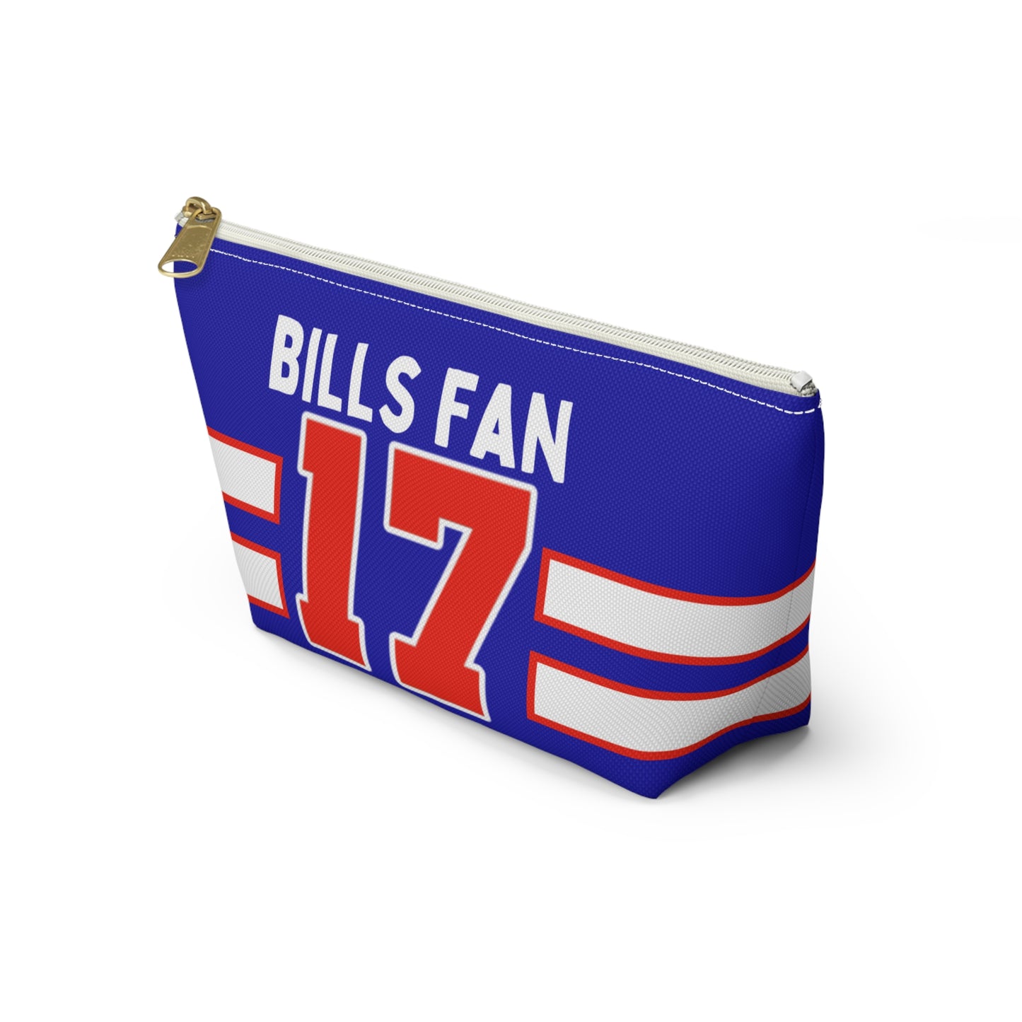 #17 Buffalo Bills Retro Accessory Pouch w T-bottom