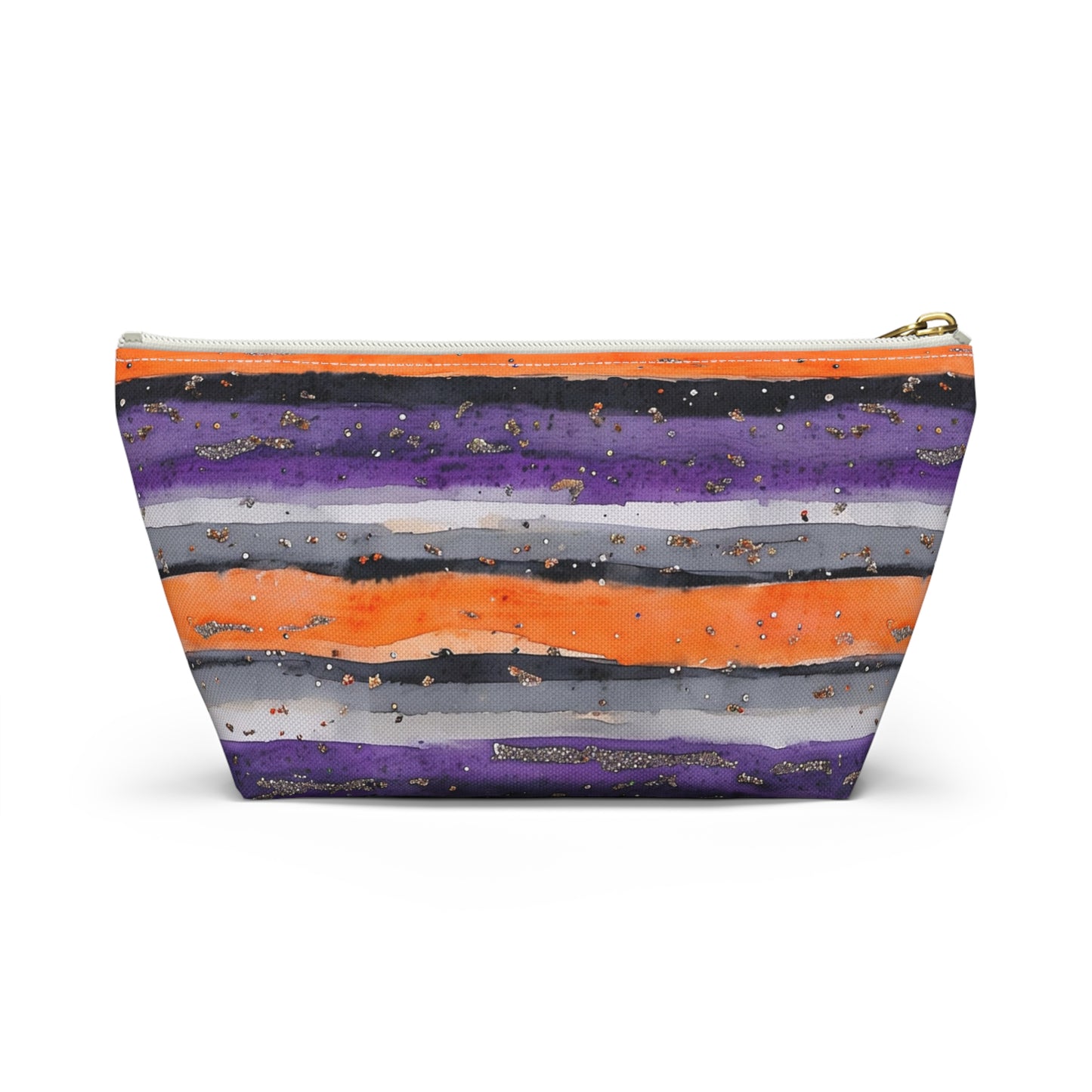 Bandits Watercolor Striped Accessory Pouch w T-bottom