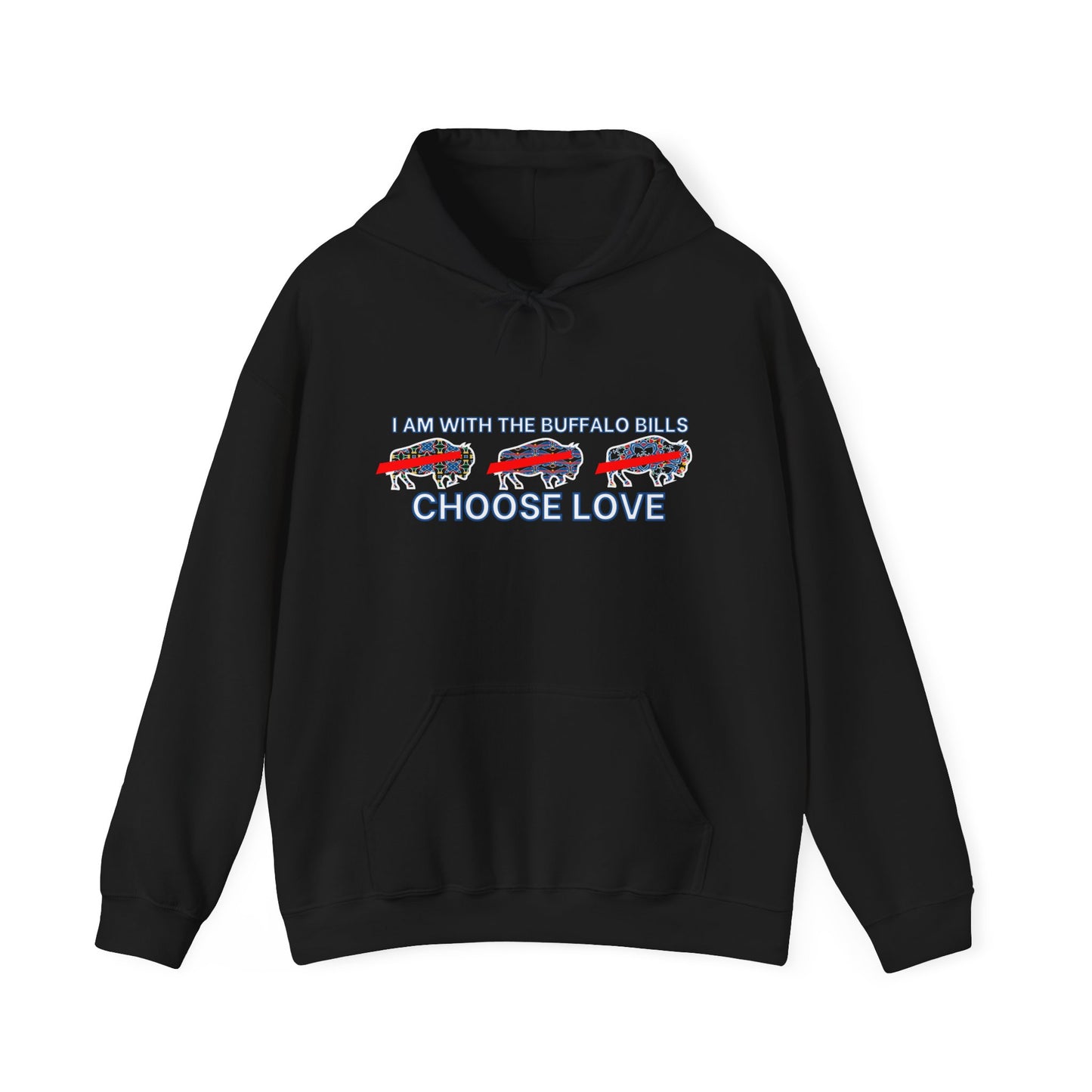 Choose Love Mash Up Unisex Heavy Blend™ Hooded Sweatshirt