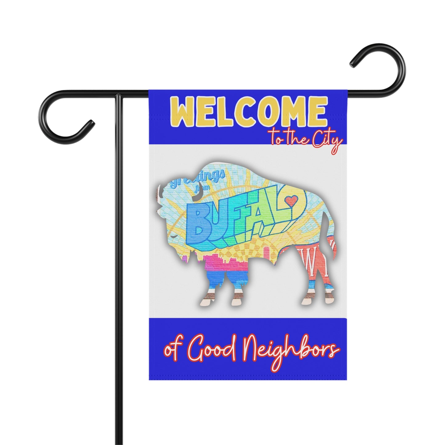 Welcome to the City of Good Neighbors Garden Flag