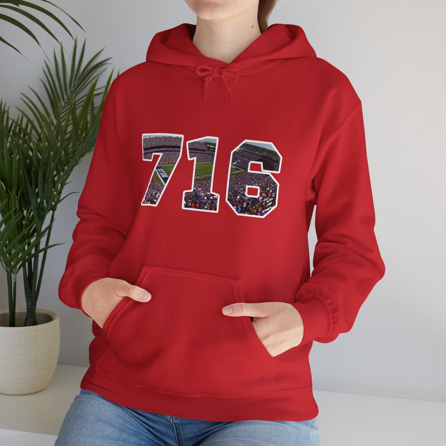 716 Buffalo Bills Stadium Unisex Heavy Blend™ Hooded Sweatshirt