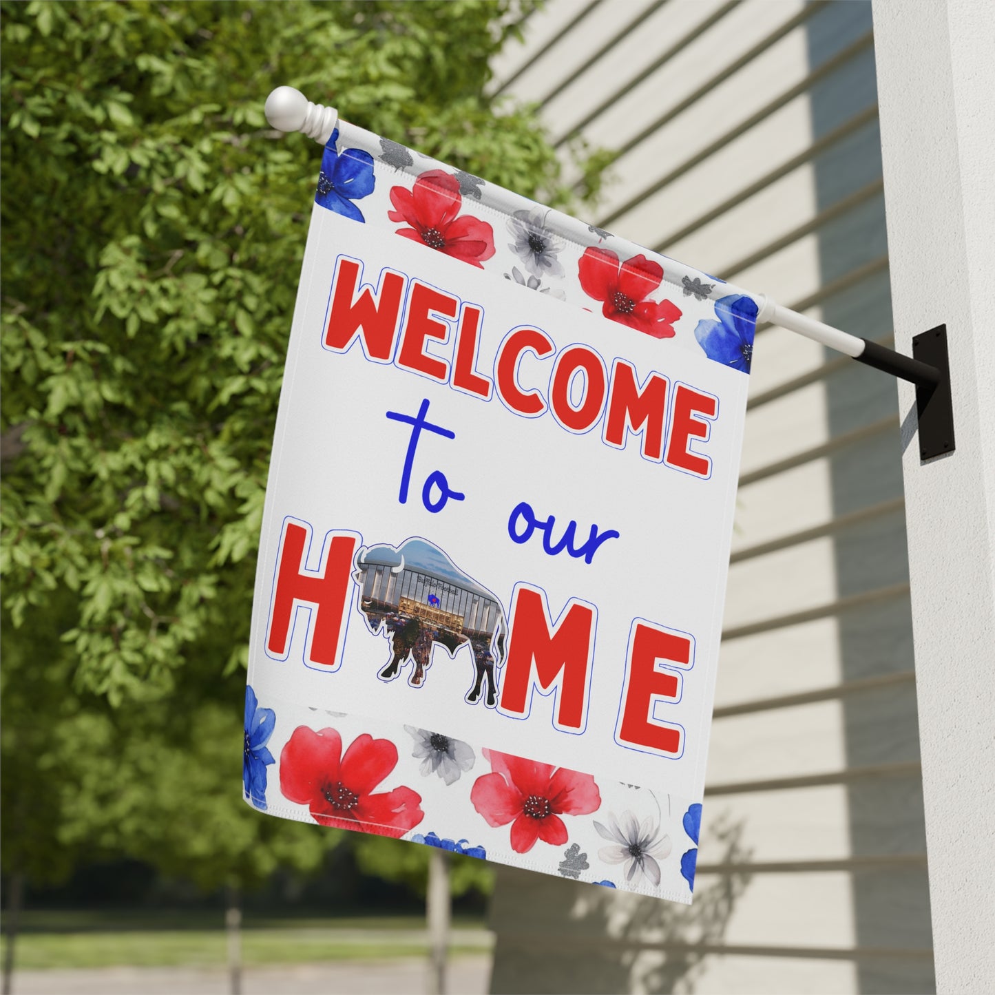 Welcome to our New Home - New Stadium 2026 Floral Garden Flags