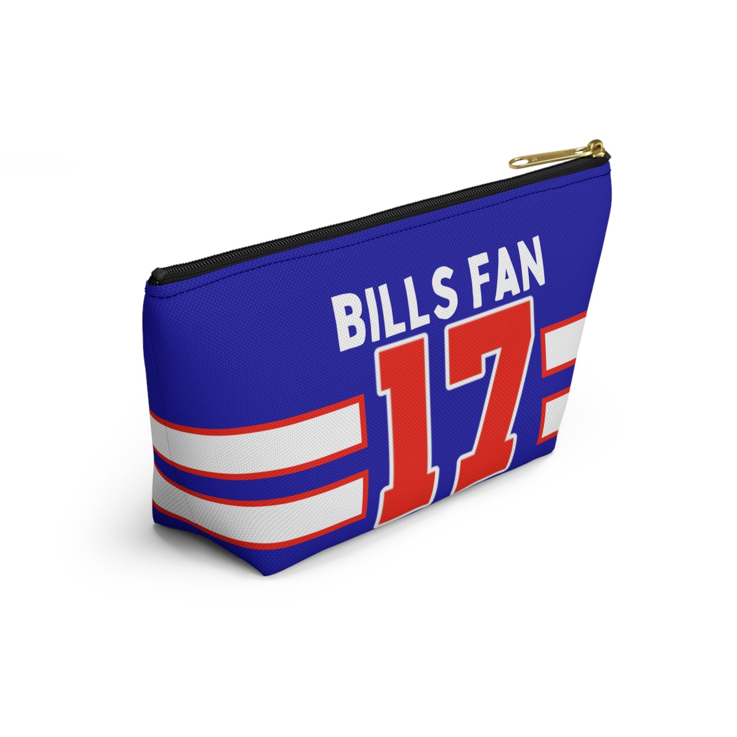 #17 Buffalo Bills Retro Accessory Pouch w T-bottom