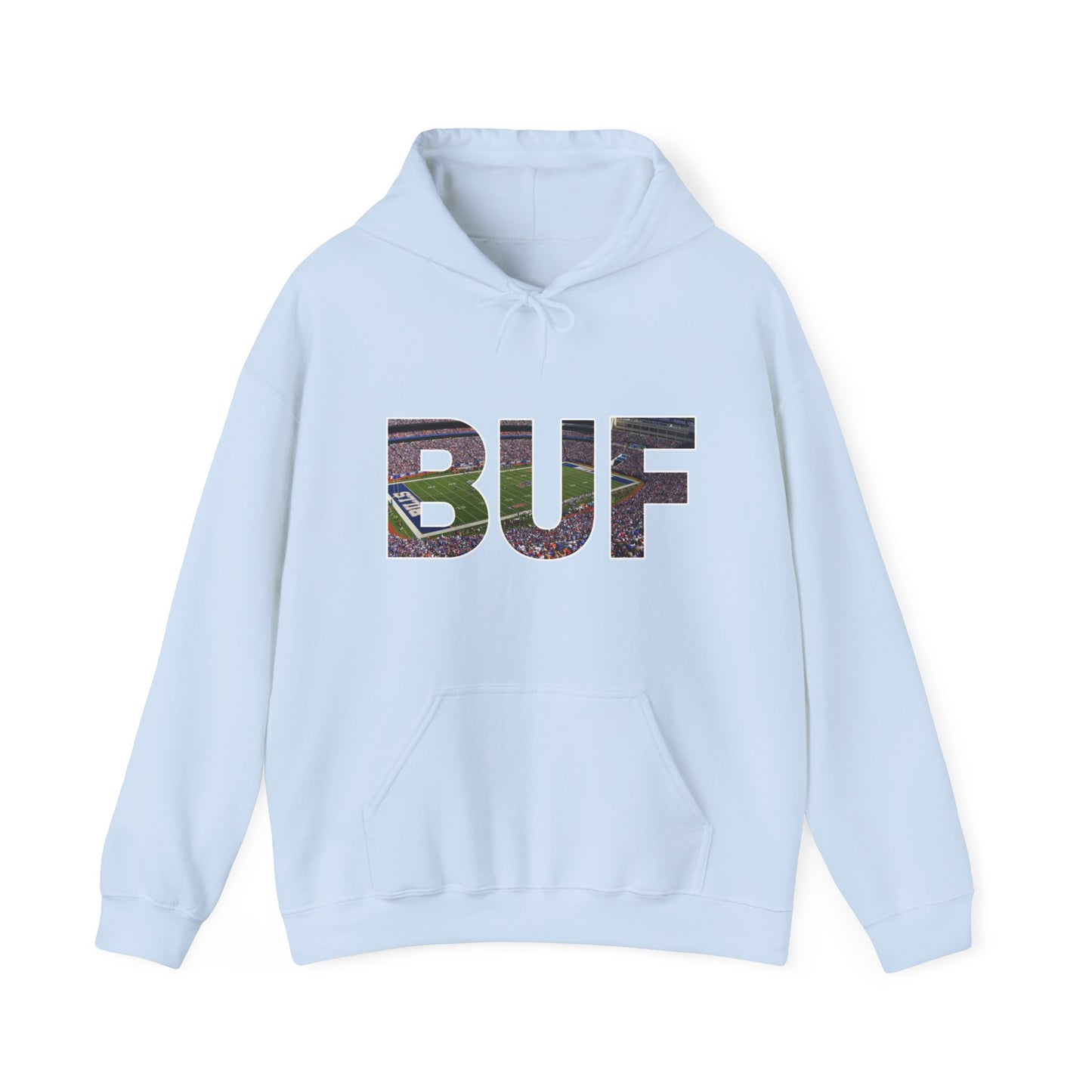 BUF Buffalo Bills Stadium Unisex Heavy Blend™ Hooded Sweatshirt