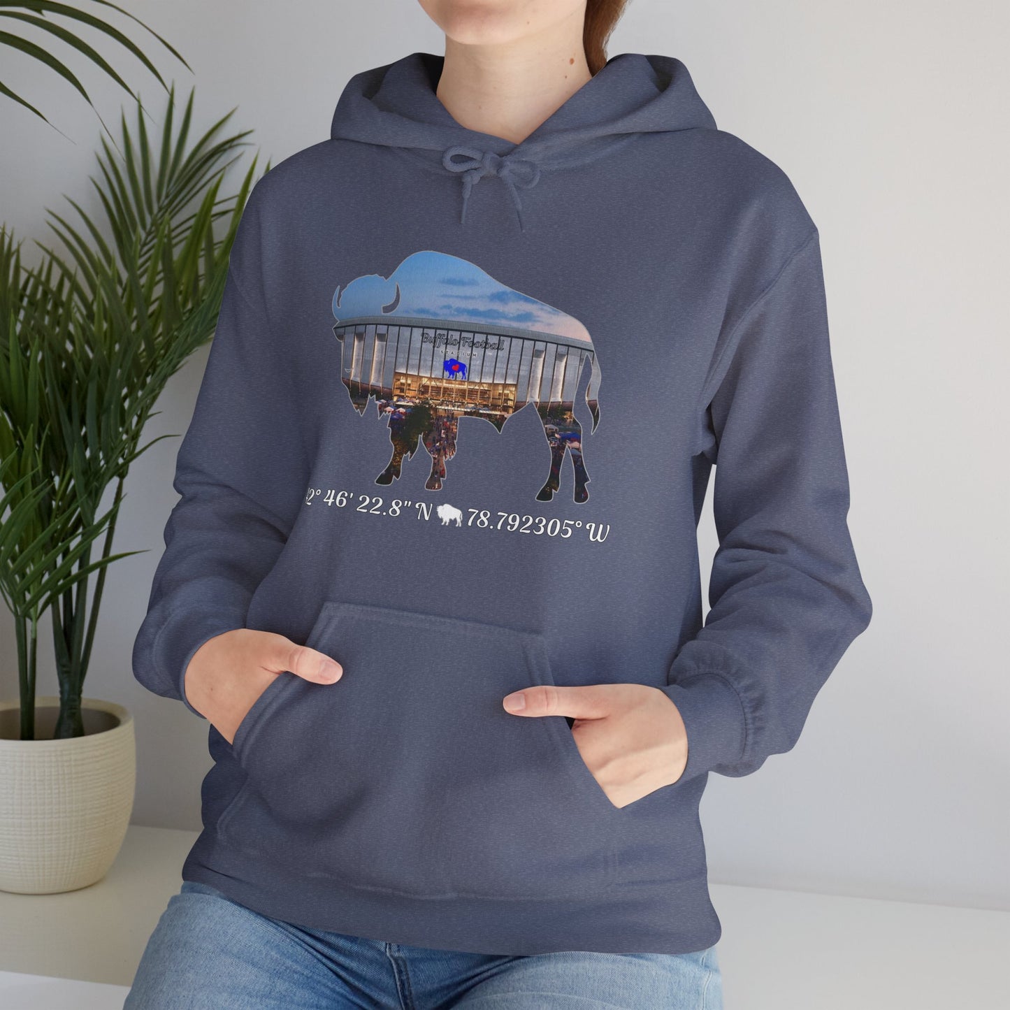 Welcome to Buffalo Football's New Stadium Unisex Heavy Blend™ Hooded Sweatshirt