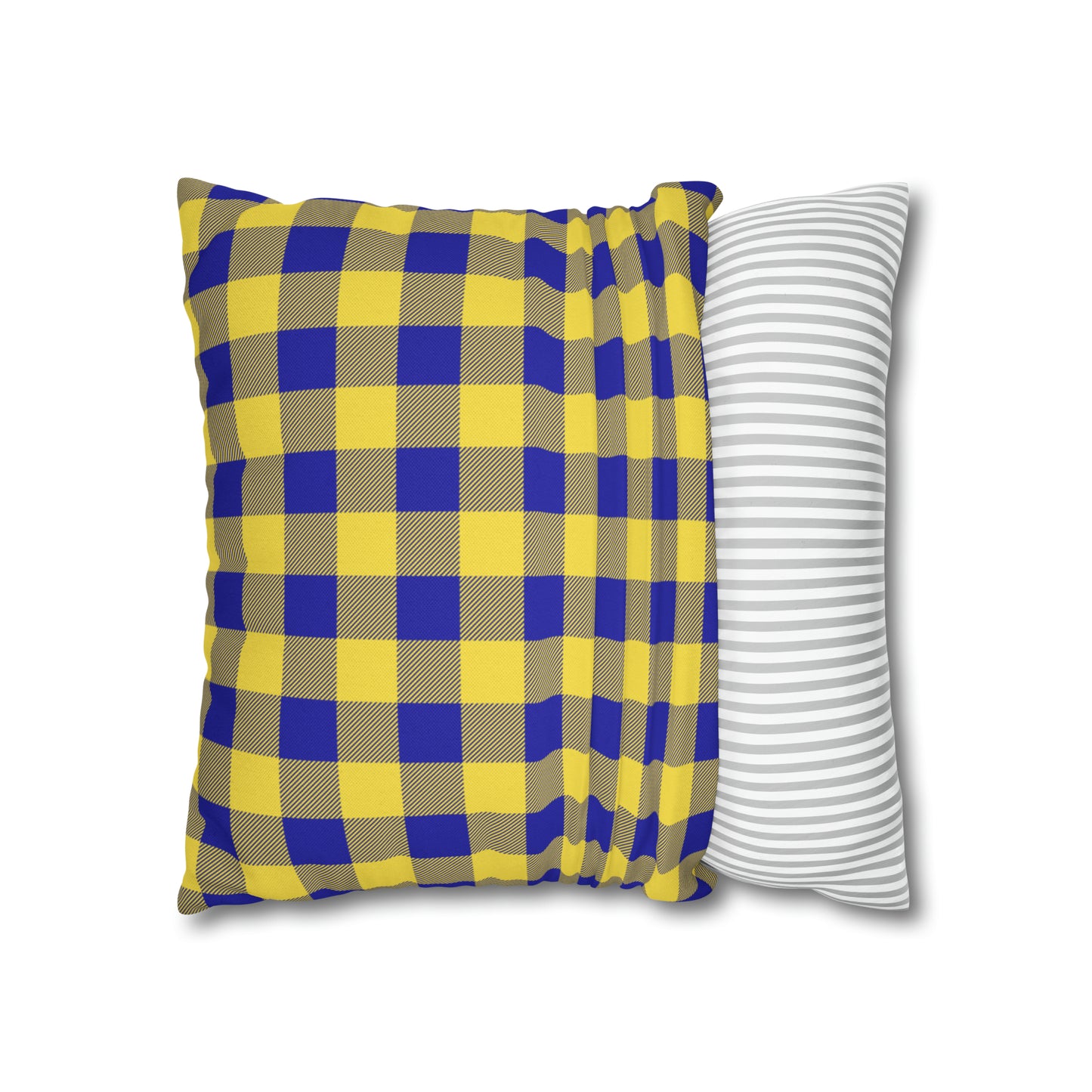 Sabres Buffalo Plaid Spun Polyester Square Pillow Case