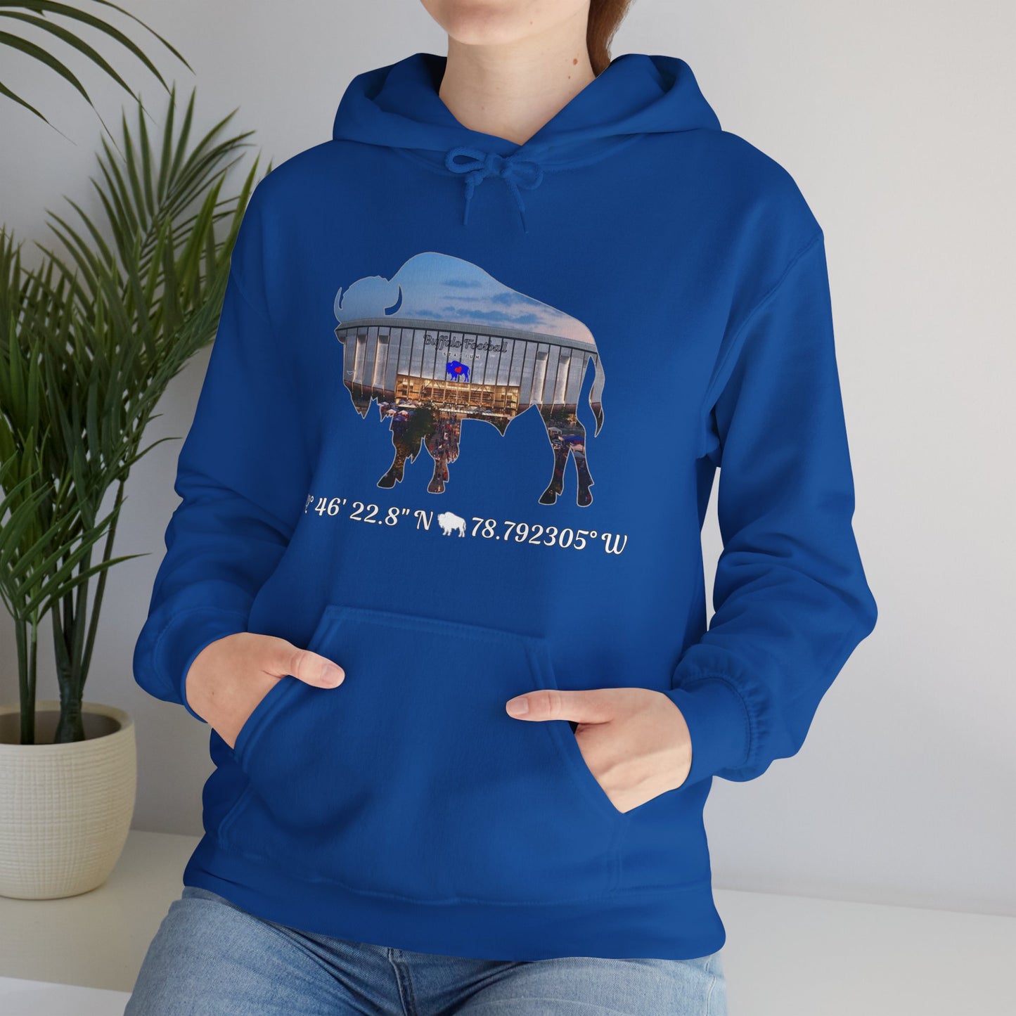 Welcome to Buffalo Football's New Stadium Unisex Heavy Blend™ Hooded Sweatshirt