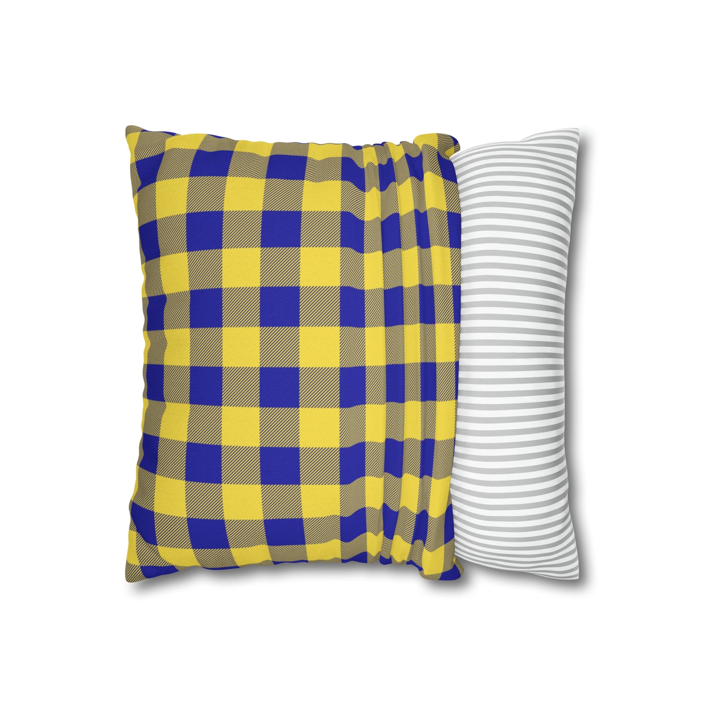 Sabres Buffalo Plaid Spun Polyester Square Pillow Case