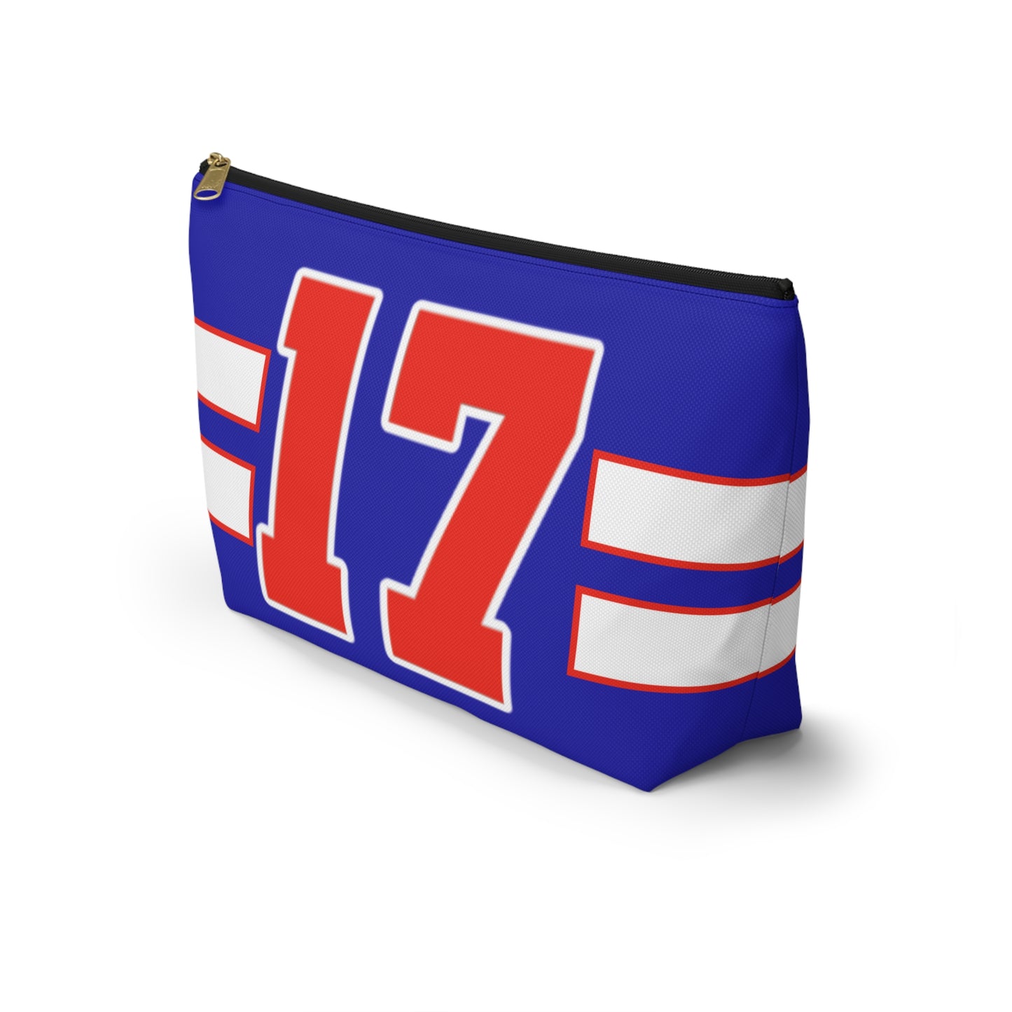 #17 Buffalo Bills Retro Accessory Pouch w T-bottom