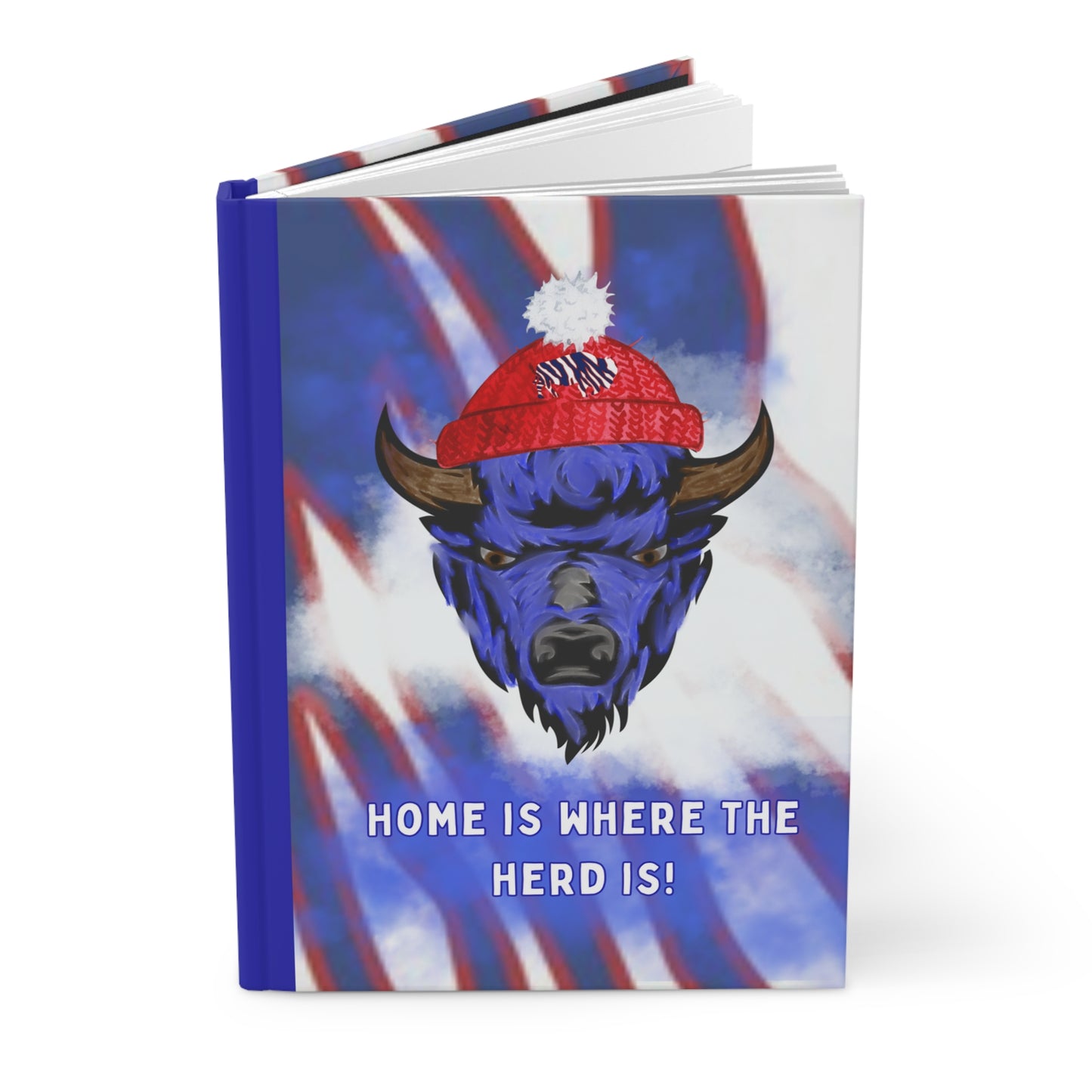 Home of the Herd  6" x 9" 150 Page (75 sheets of lined white paper) Hardcover Matte Journal