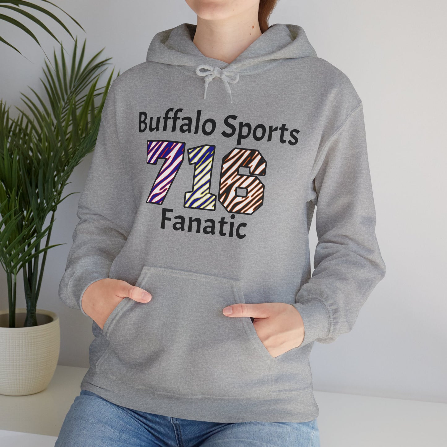 716 Buffalo Sports Fanatic Unisex Heavy Blend™ Hooded Sweatshirt