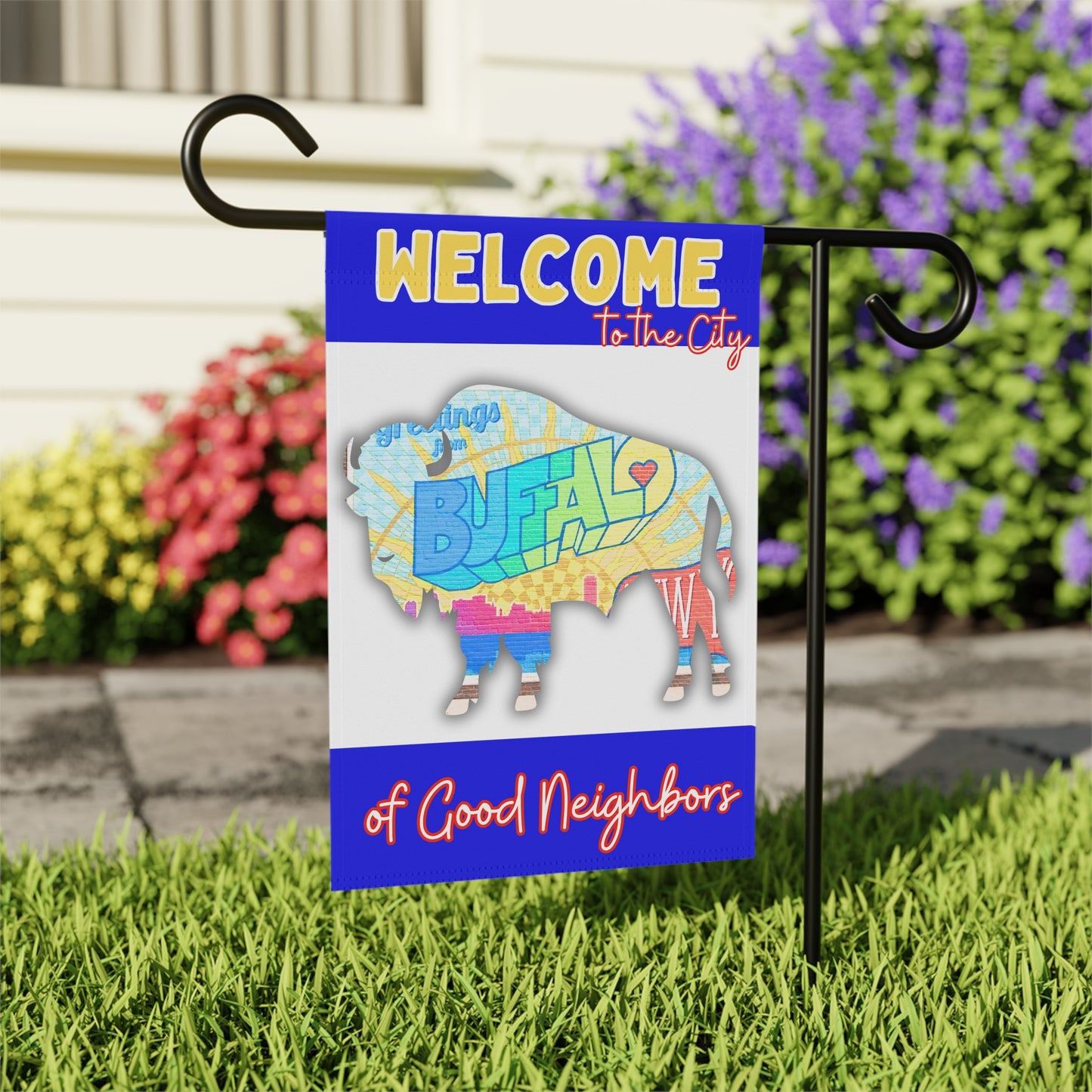 Welcome to the City of Good Neighbors Garden Flag