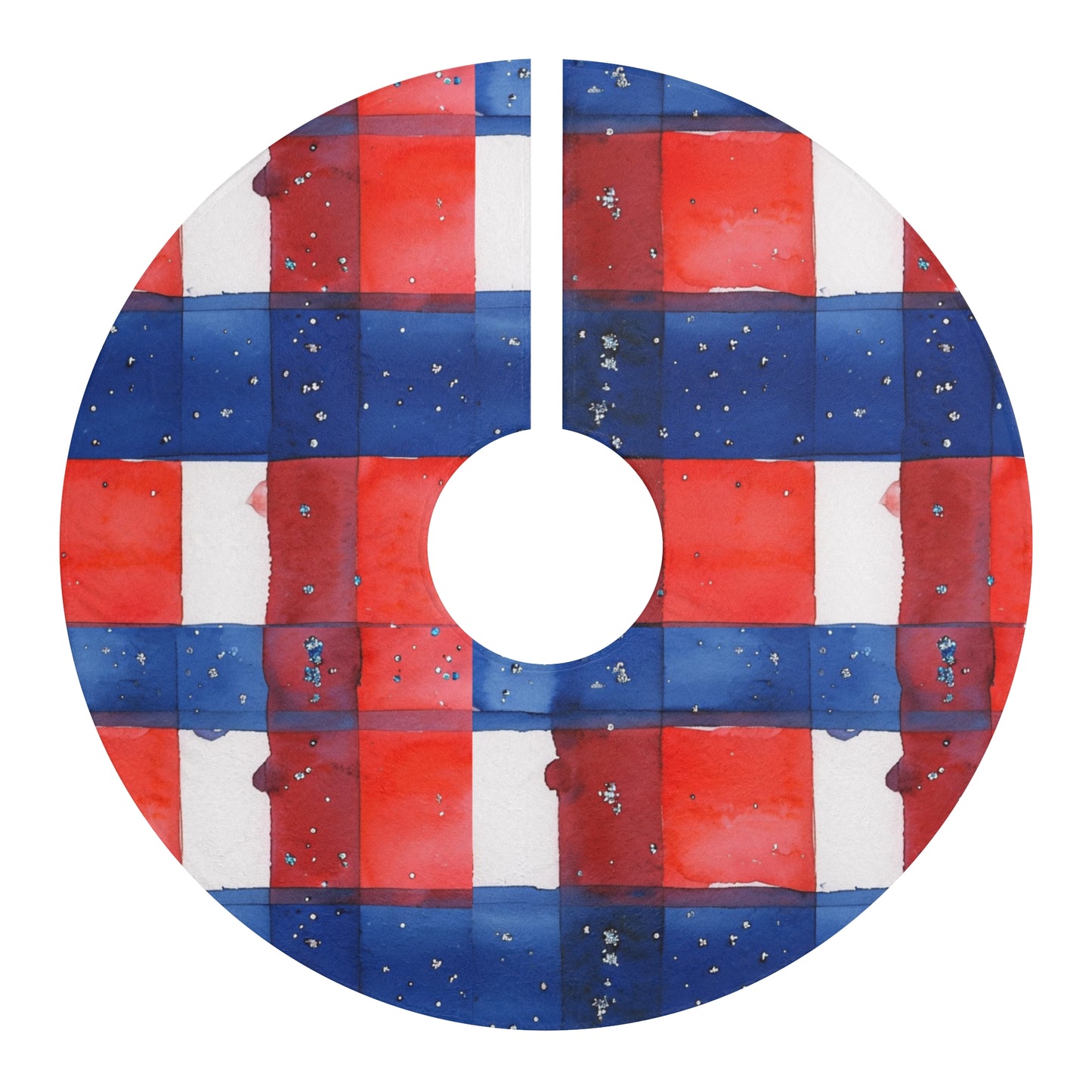 Buffalo Bills Plaid Christmas Tree Skirt