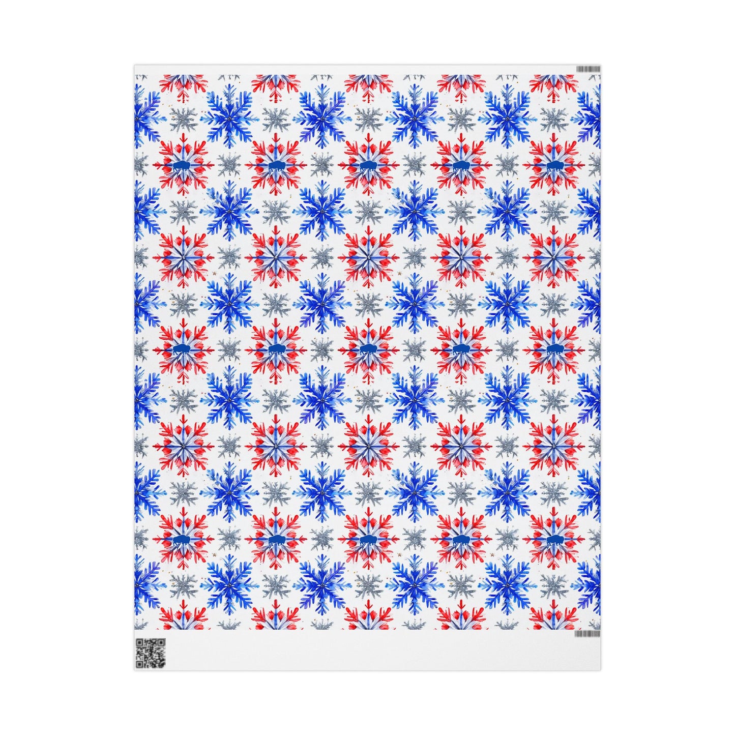 Buffalo Football Snowflake Wrapping Papers