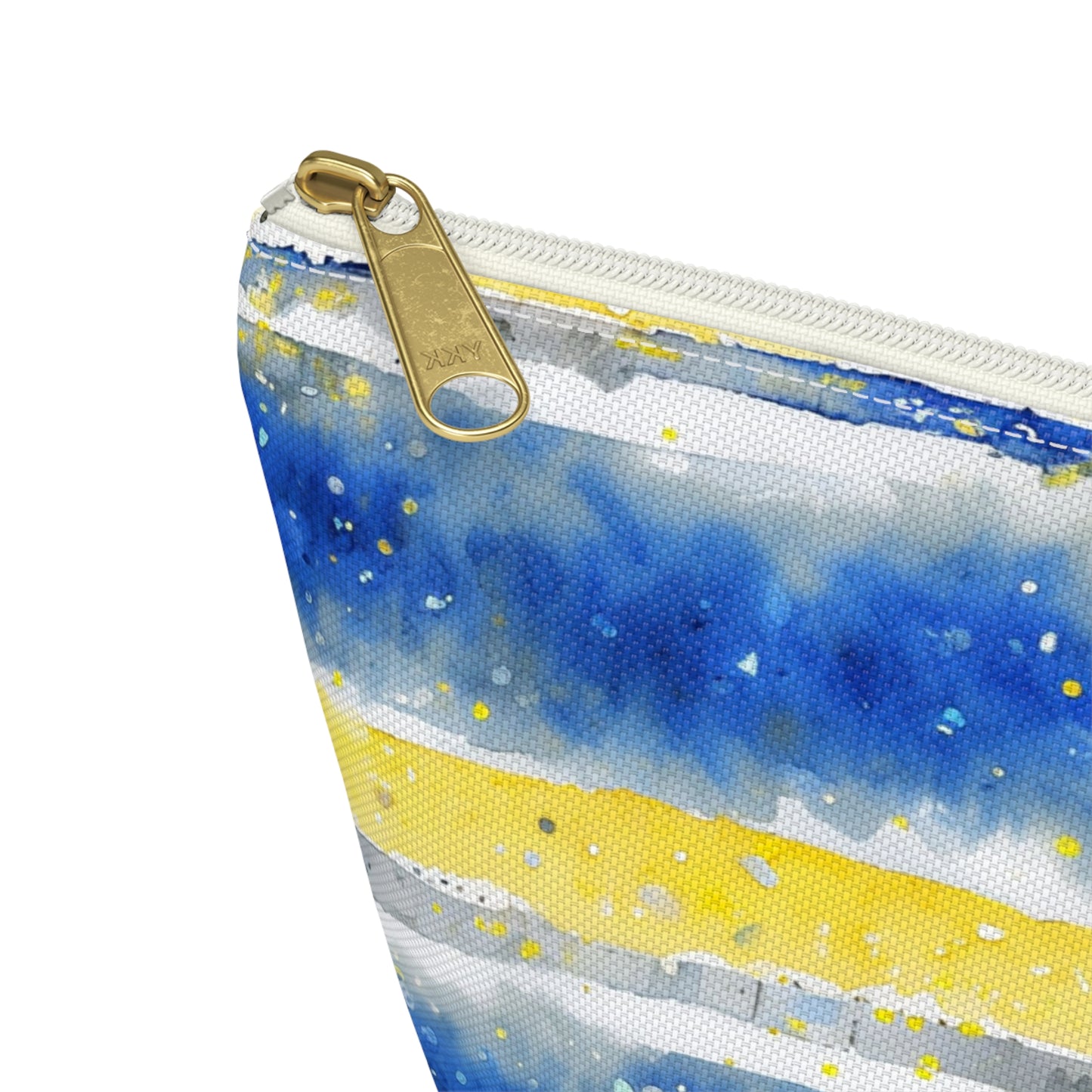 Sabres Watercolor Striped Accessory Pouch w T-bottom