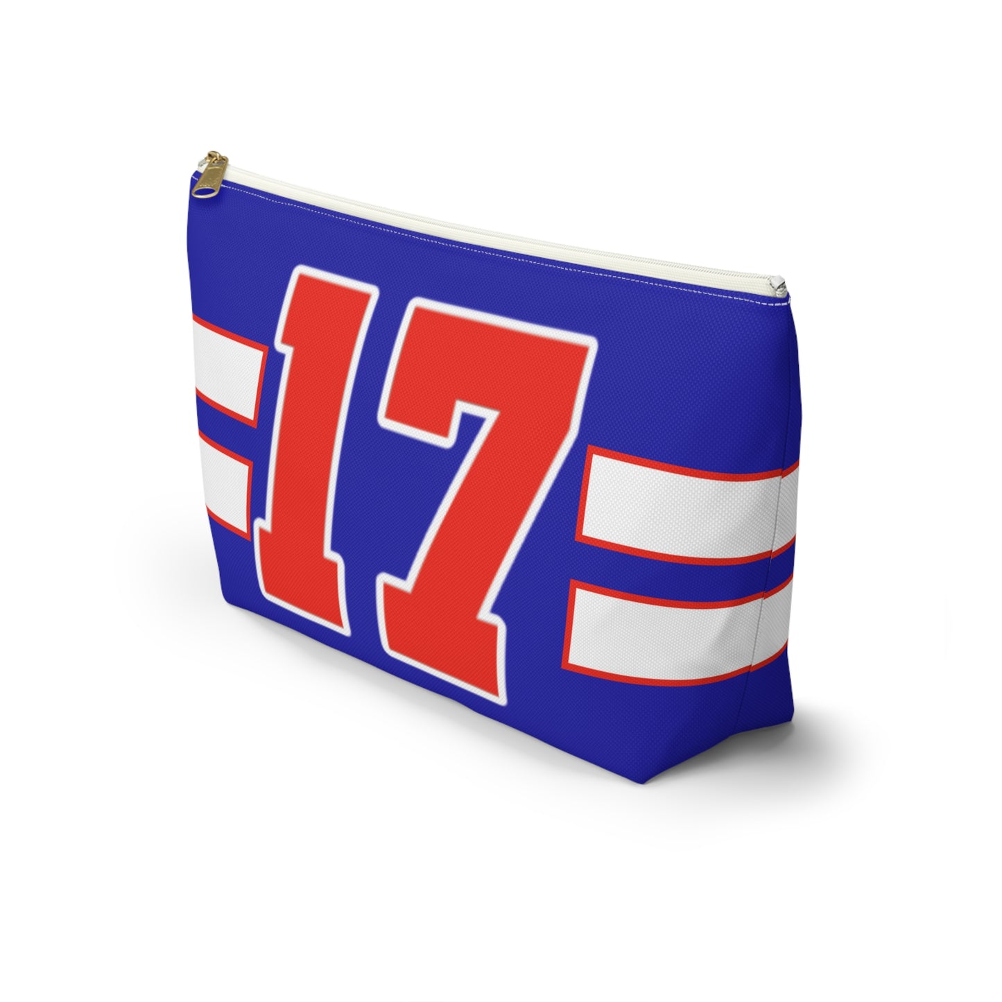 #17 Buffalo Bills Retro Accessory Pouch w T-bottom