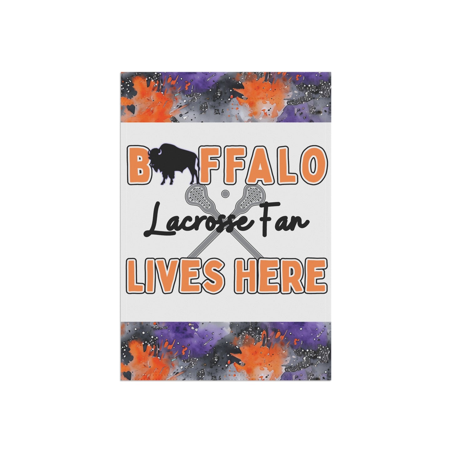 Buffalo Lacrosse Fan Garden Flag