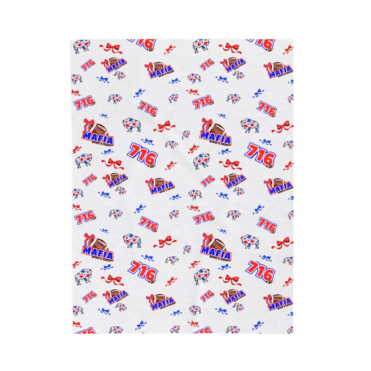 Born and Raised Mini Mafia Velveteen Blanket
