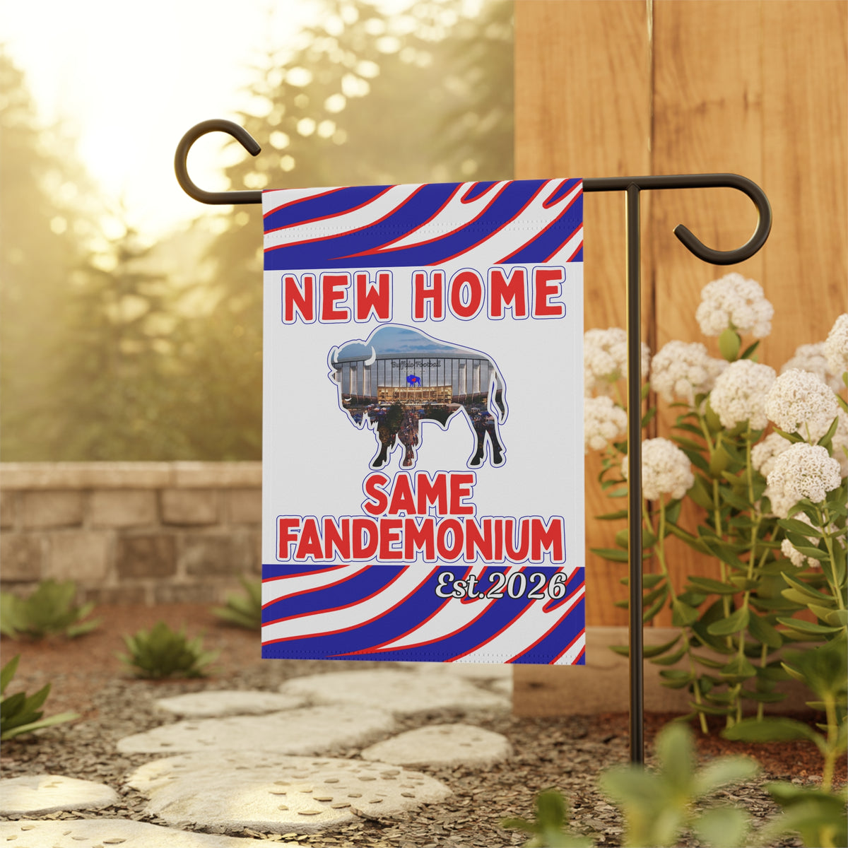 New Football Home 2026 Animal Stripes Garden Flags