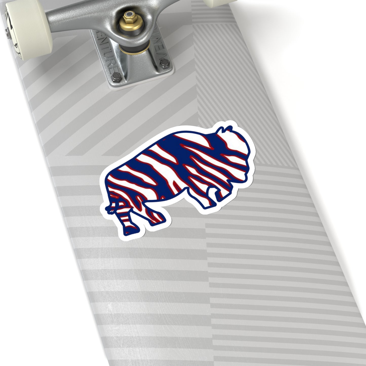 Zubaz Blue Buffalo Sticker