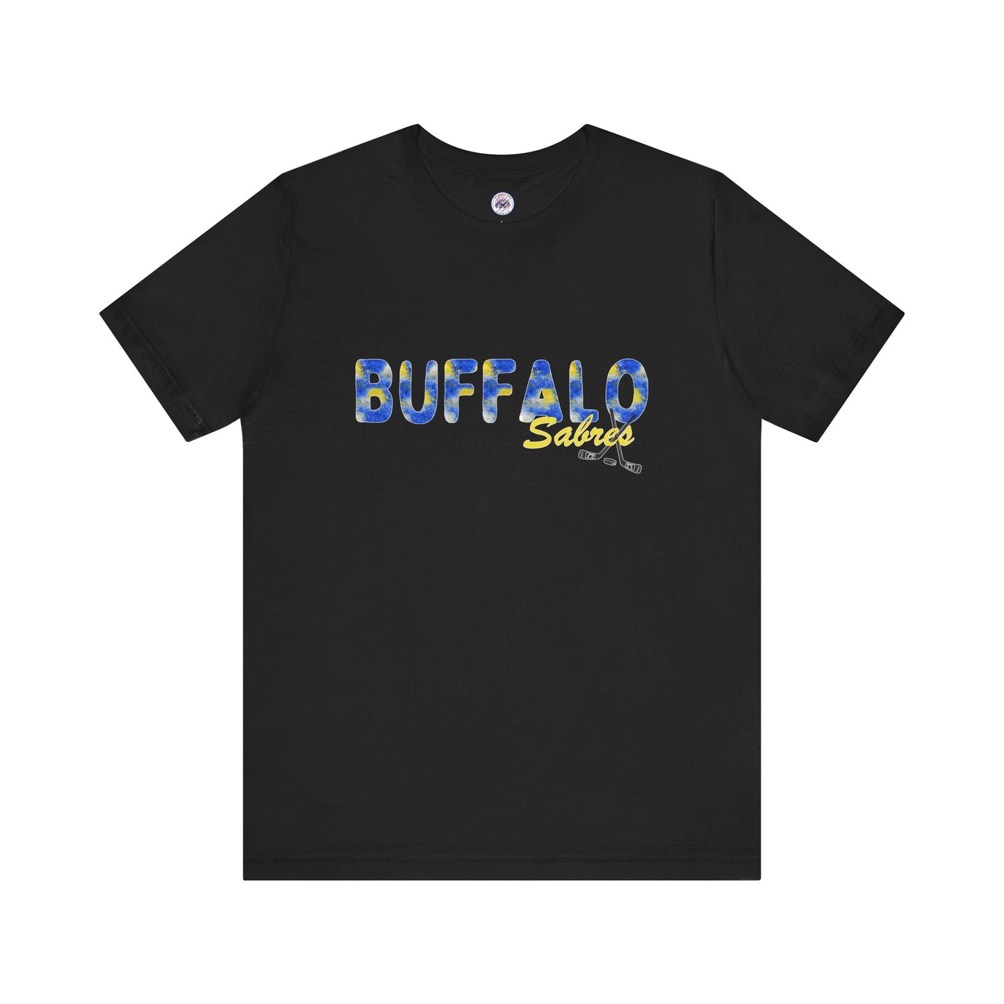 Sabres Watercolor Buffalo Unisex Short Sleeve Tee