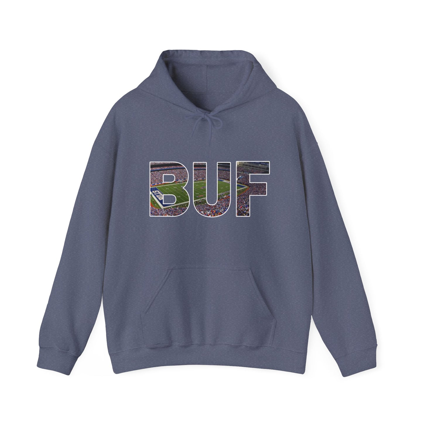 BUF Buffalo Bills Stadium Unisex Heavy Blend™ Hooded Sweatshirt