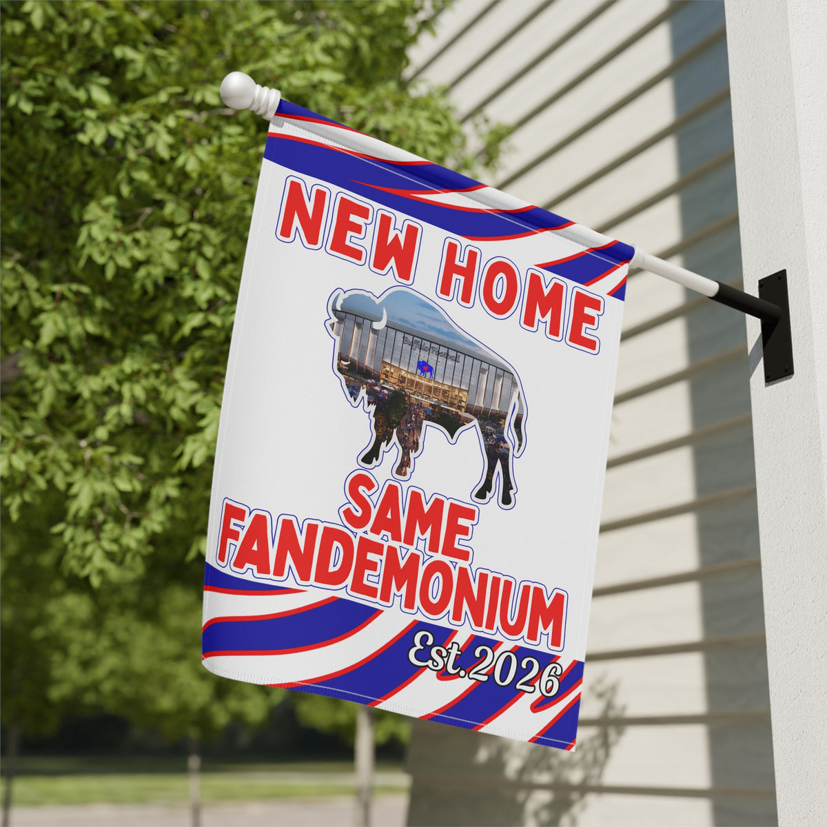 New Football Home 2026 Animal Stripes Garden Flags