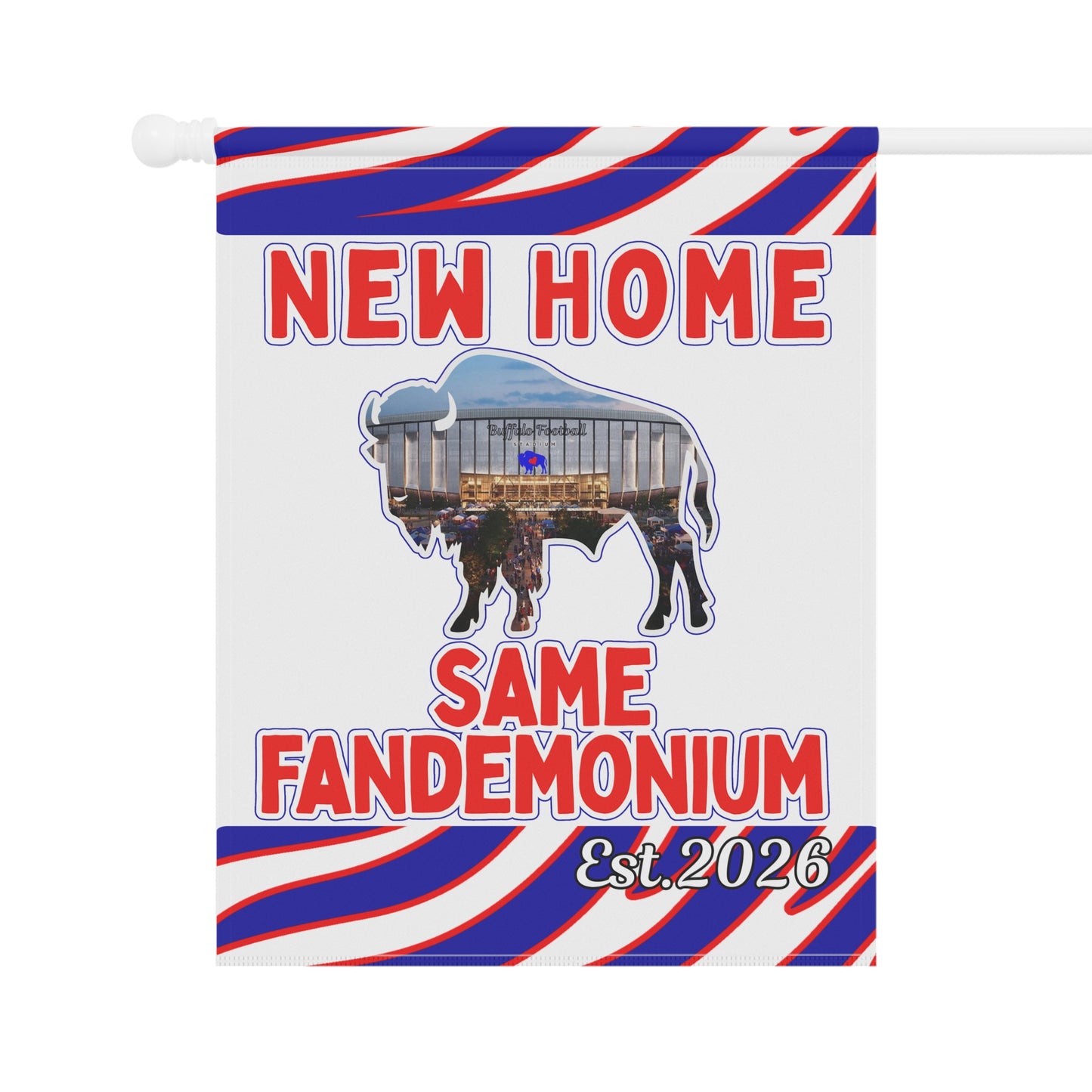 New Football Home 2026 Animal Striped Garden Flags