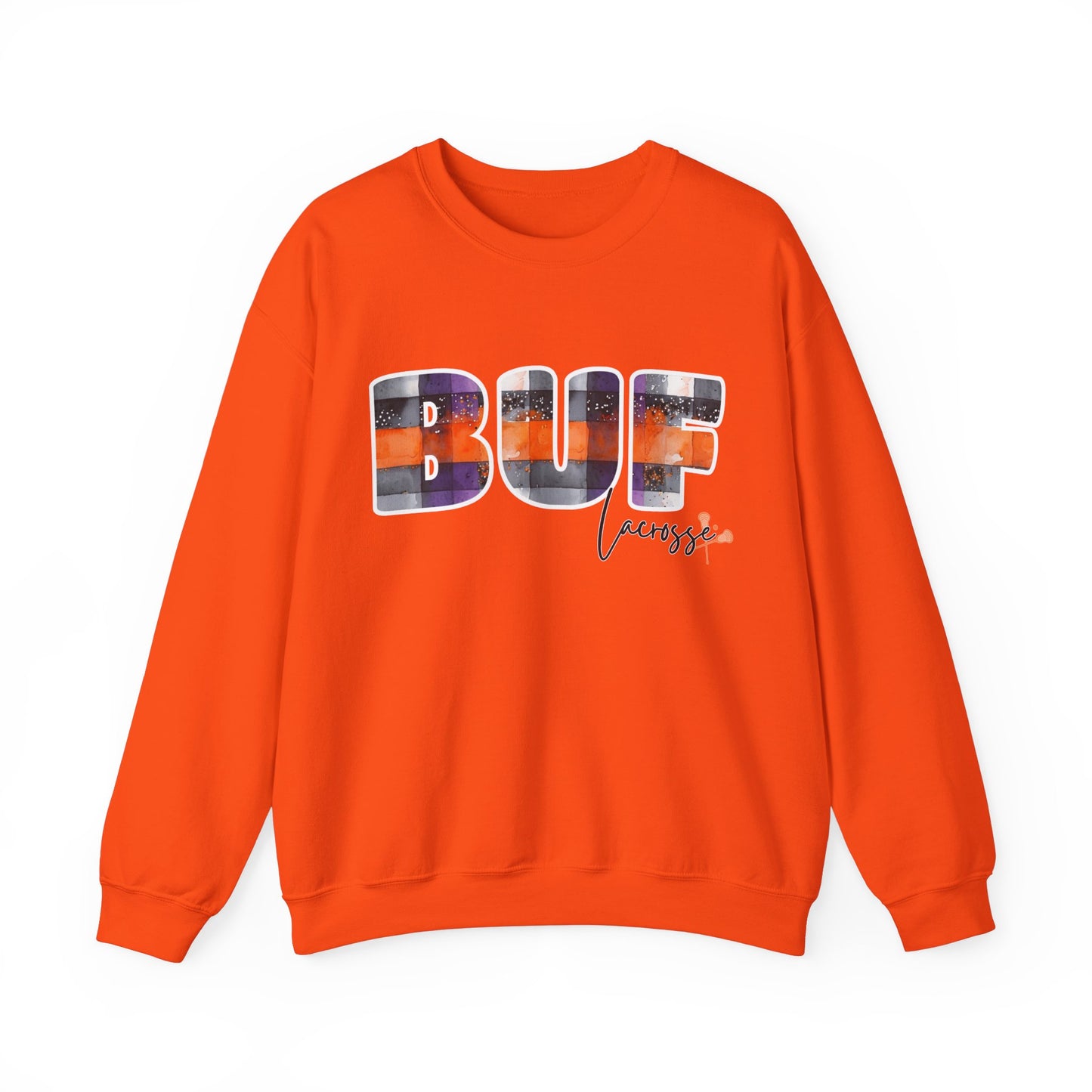 Bandits Plaid BUF Watercolor Unisex Heavy Blend™ Crewneck Sweatshirt