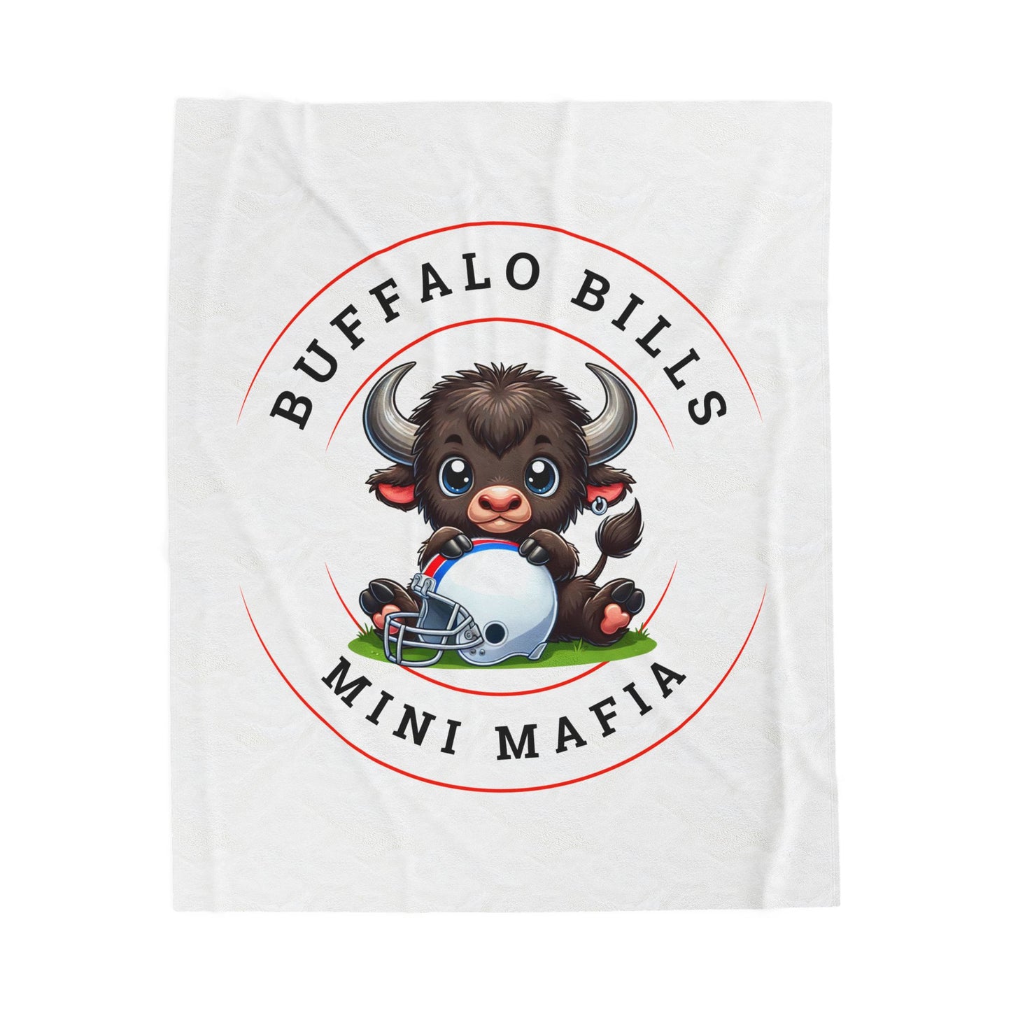 Children’s Buffalo Football Velveteen Blanket – Cozy Comfort for Little Fans Style #3