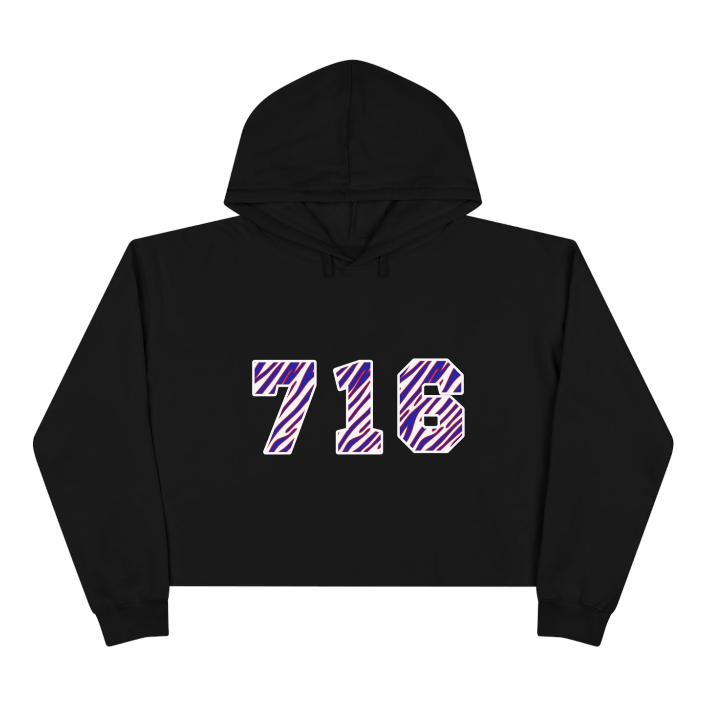 716 Zubaz Crop Hoodie