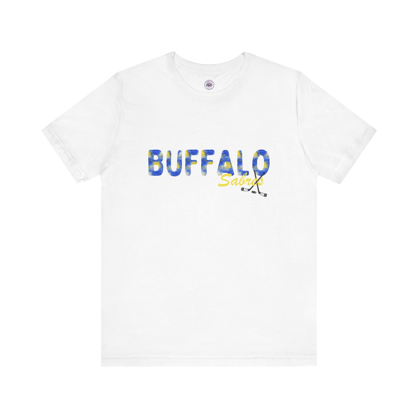 Sabres Watercolor Buffalo Unisex Short Sleeve Tee