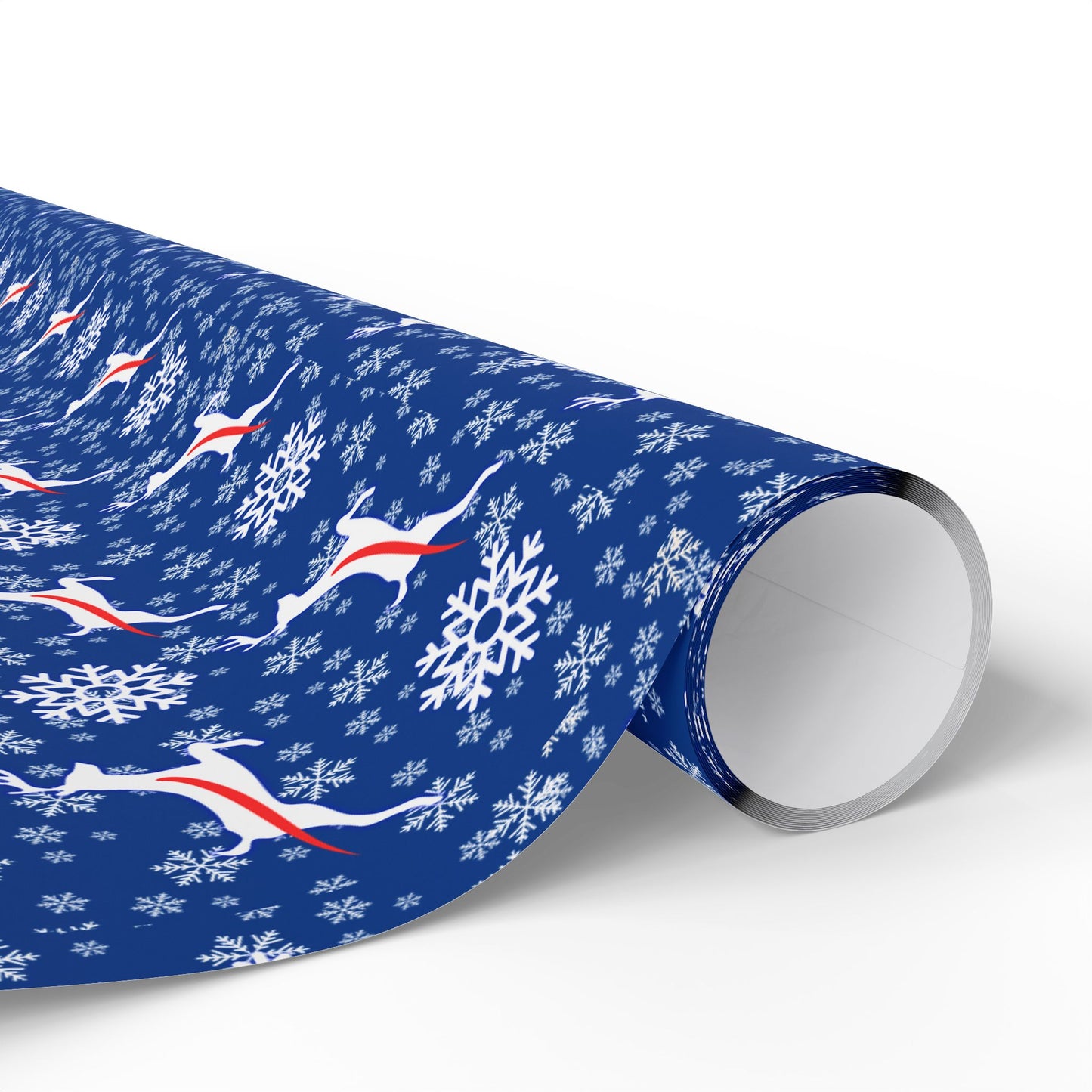 Blue Billmas Wrapping Paper