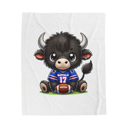 Children’s Buffalo Football Velveteen Blanket