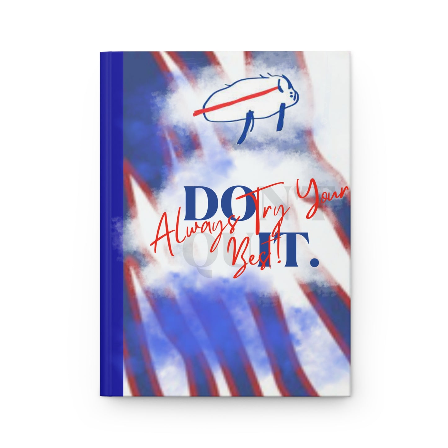 Don’t Quit 716 6" x 9" 150 Page (75 sheets lined white paper) Hardcover Journal Matte