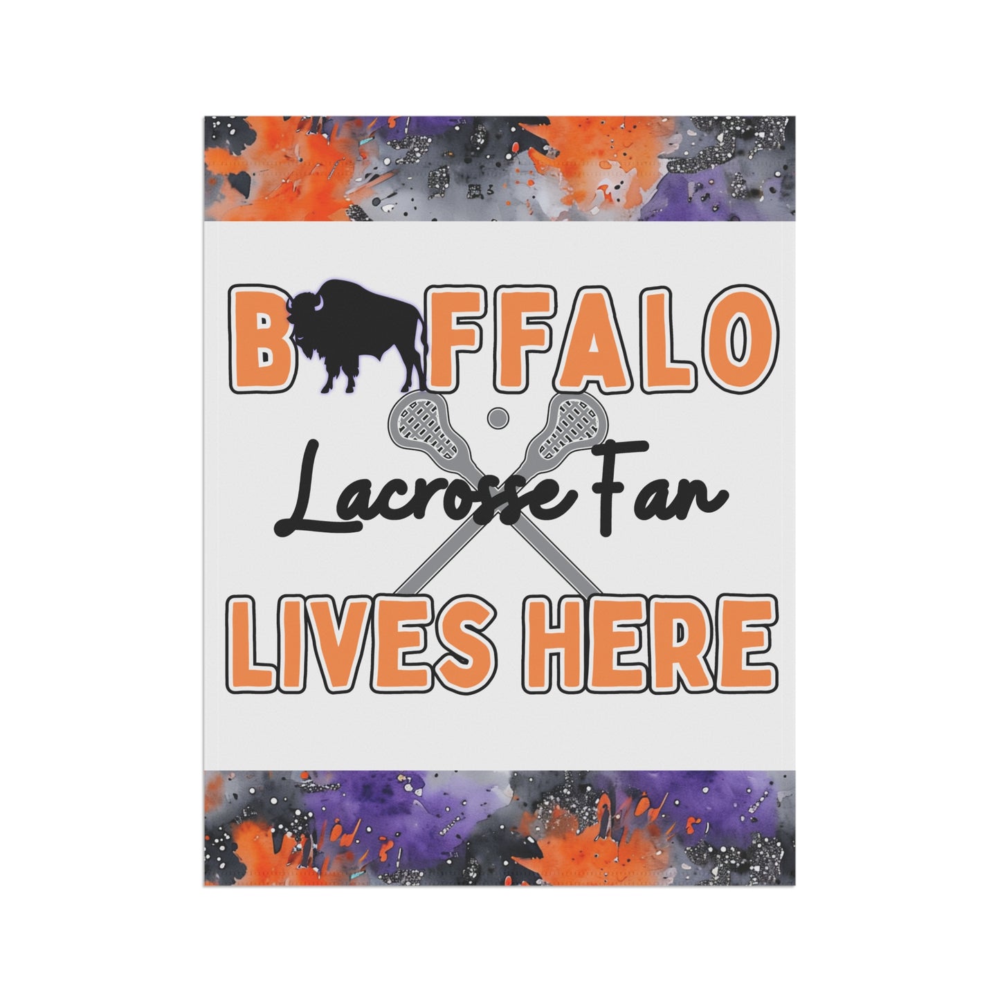 Buffalo Lacrosse Fan Garden Flag