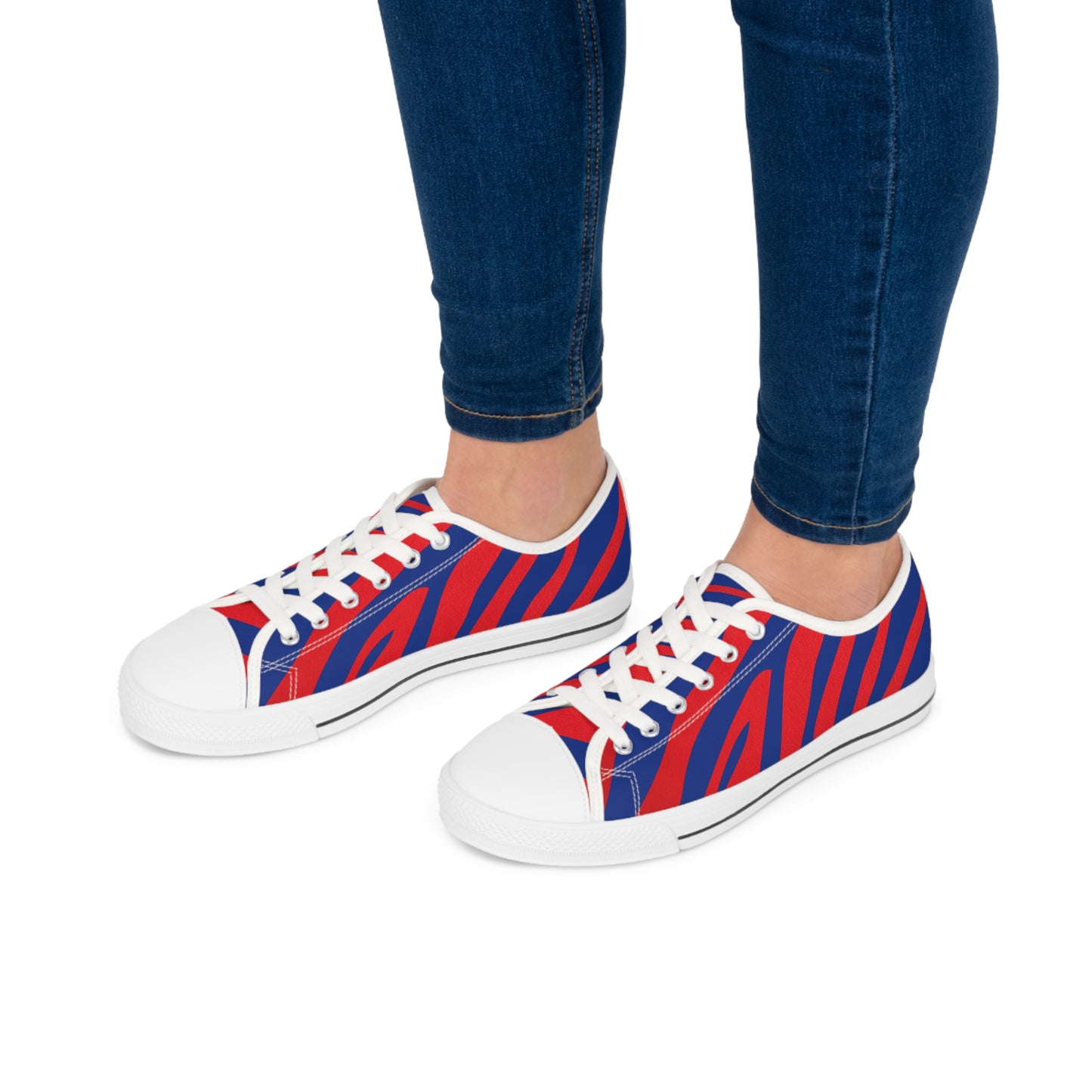 Wild About Buffalo Stripes Women's Low Top Sneakers