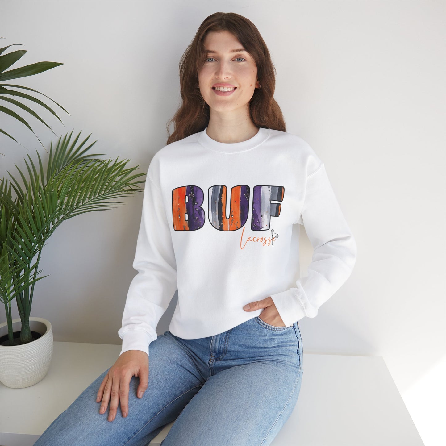 Bandits BUF Watercolor Unisex Heavy Blend™ Crewneck Sweatshirt