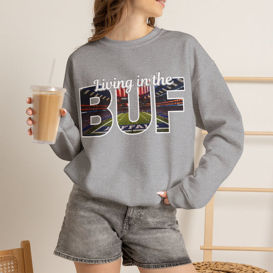 BUF New Stadium Unisex Heavy Blend™ Crewneck Sweatshirt