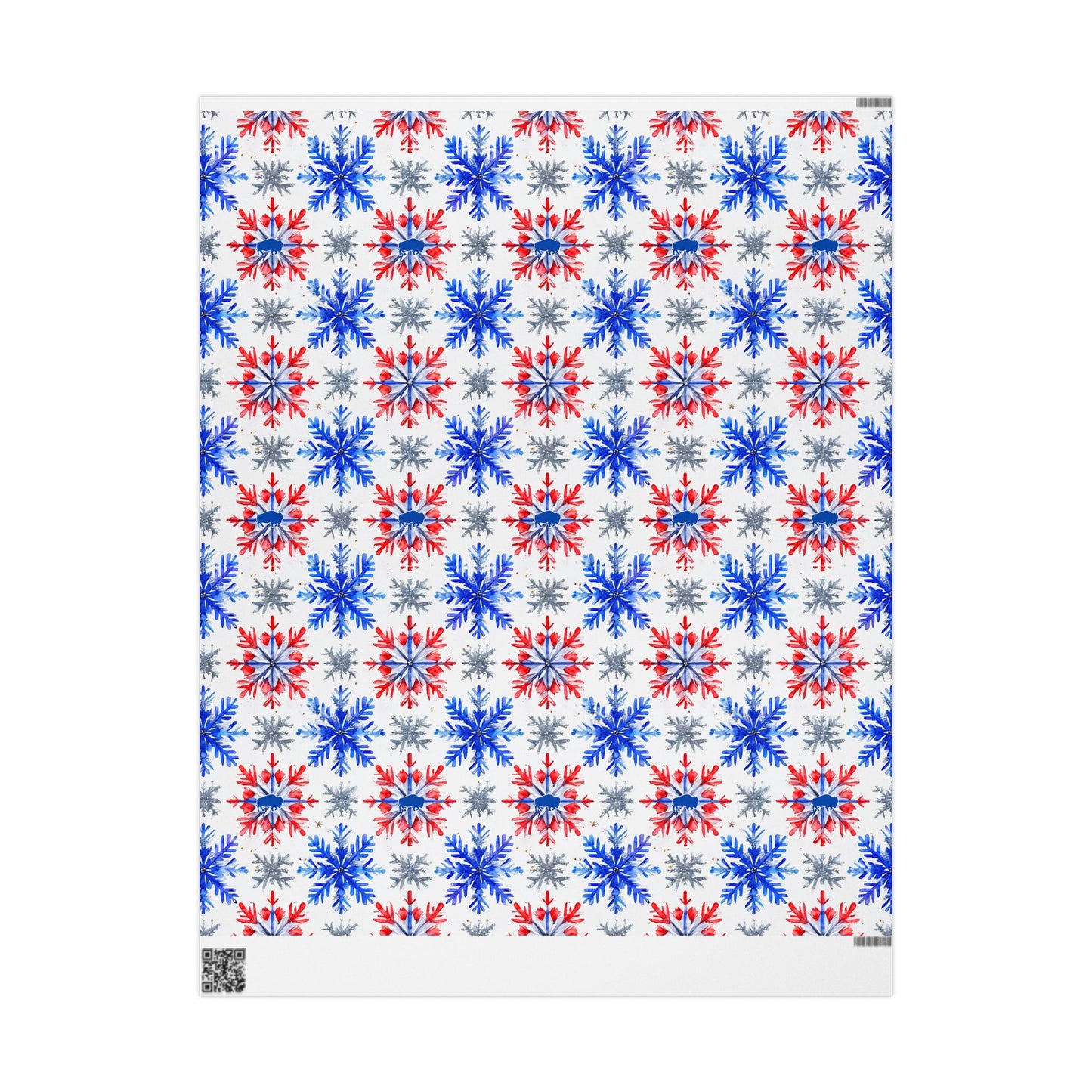 Bills Snowflake Wrapping Papers