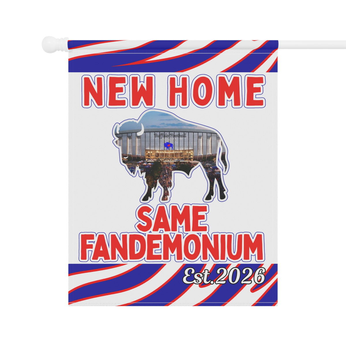 New Football Home 2026 Animal Stripes Garden Flags